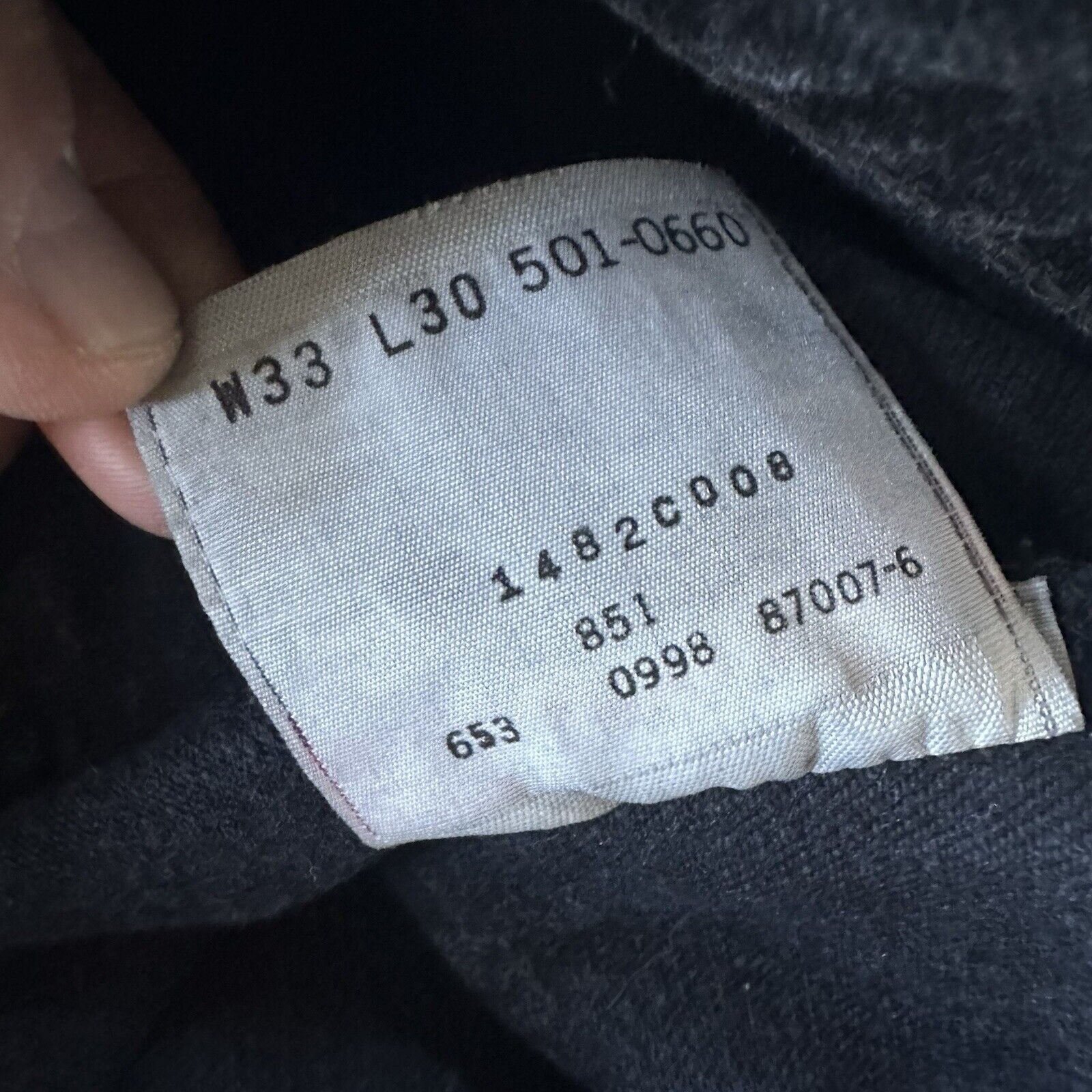 Levi's × Vintage Vintage 90s Levi’s 501 Black Straight Denim Jeans 33x30 Size US 33 - 9 Thumbnail