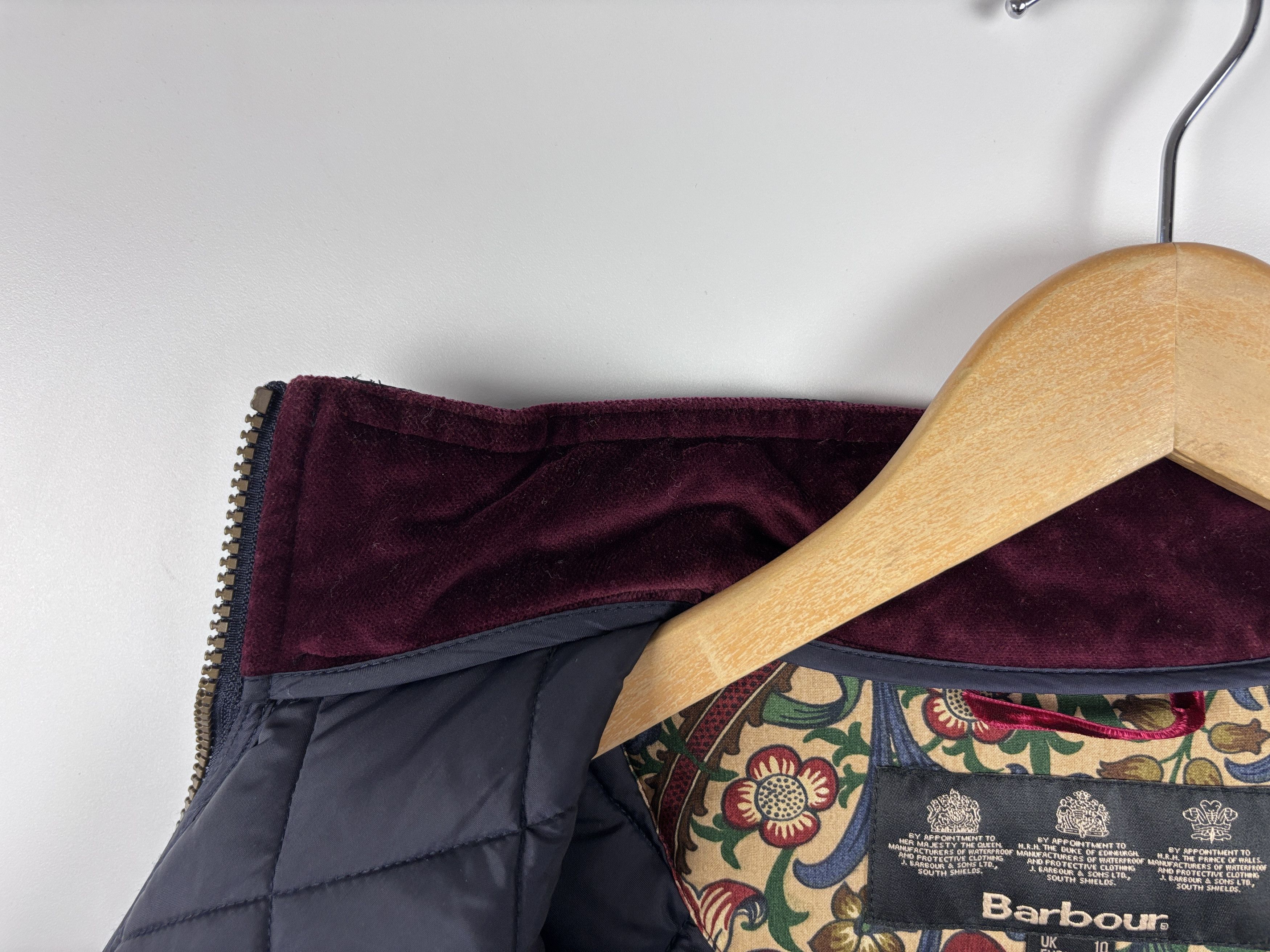 Barbour × Morris Barbour x Morris & Co Craft Gilet Quilted Vest US 6 Size M / US 6-8 / IT 42-44 - 8 Thumbnail
