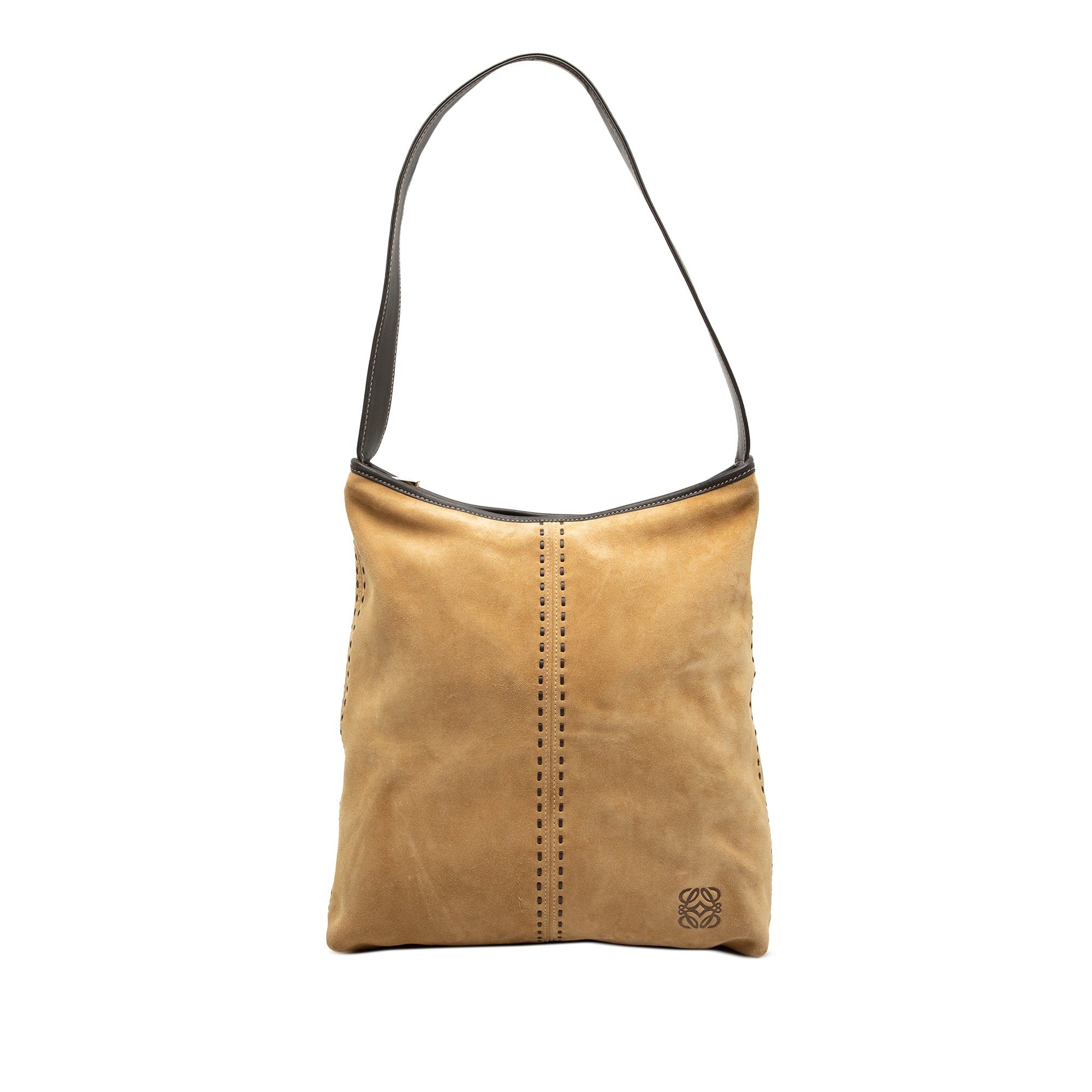 Loewe Suede Anagram Shoulder Bag Size ONE SIZE - 1 Thumbnail