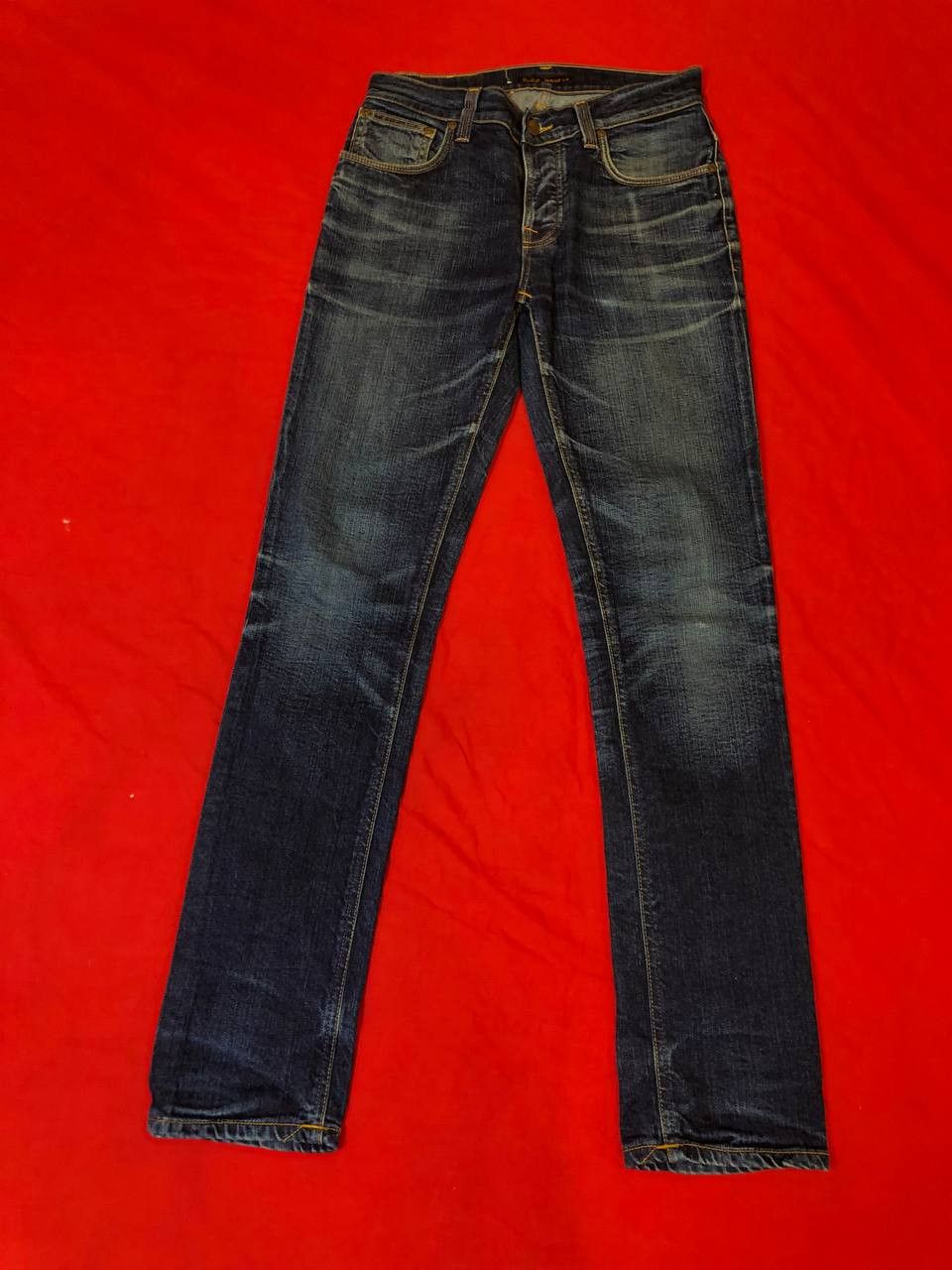 Nudie Jeans Nudie Jeans Steady Eddie Mens Blue Denim Jeans Size US 32 / EU 48 - 21 Thumbnail
