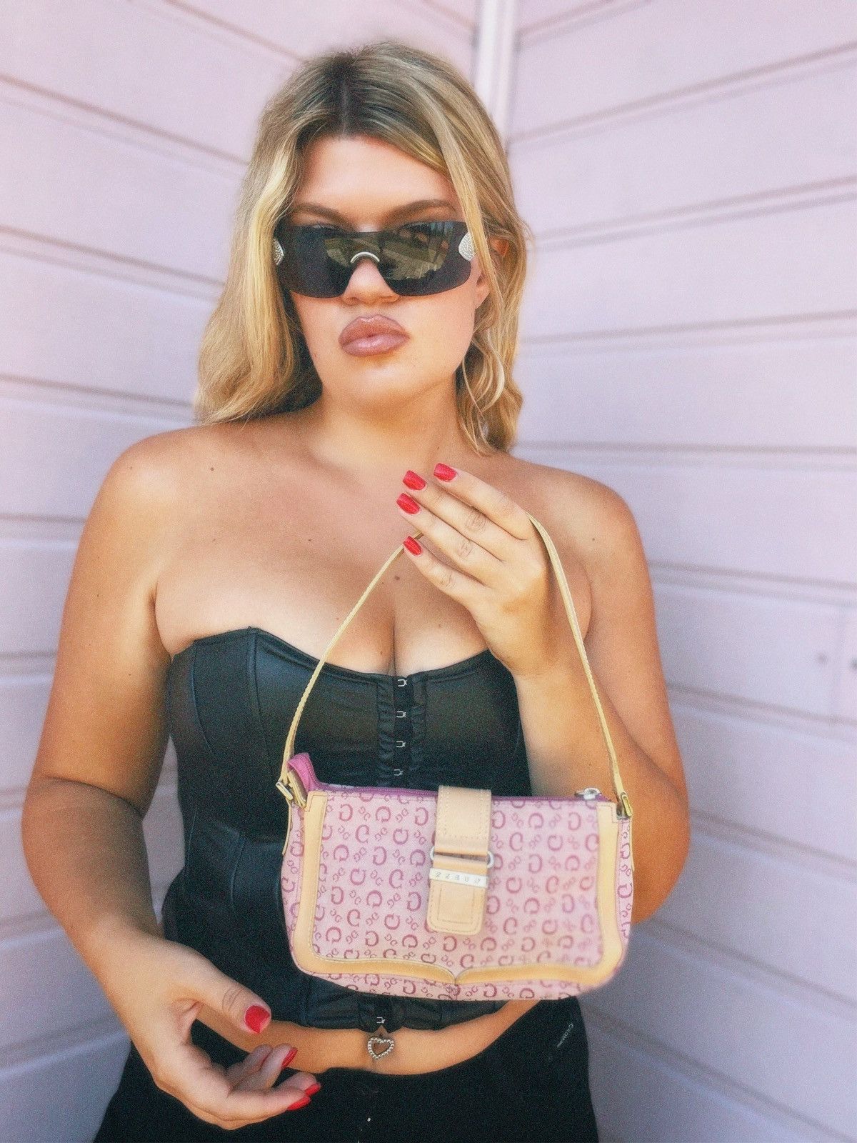 Guess Guess vintage mini pink bag Size ONE SIZE - 4 Thumbnail