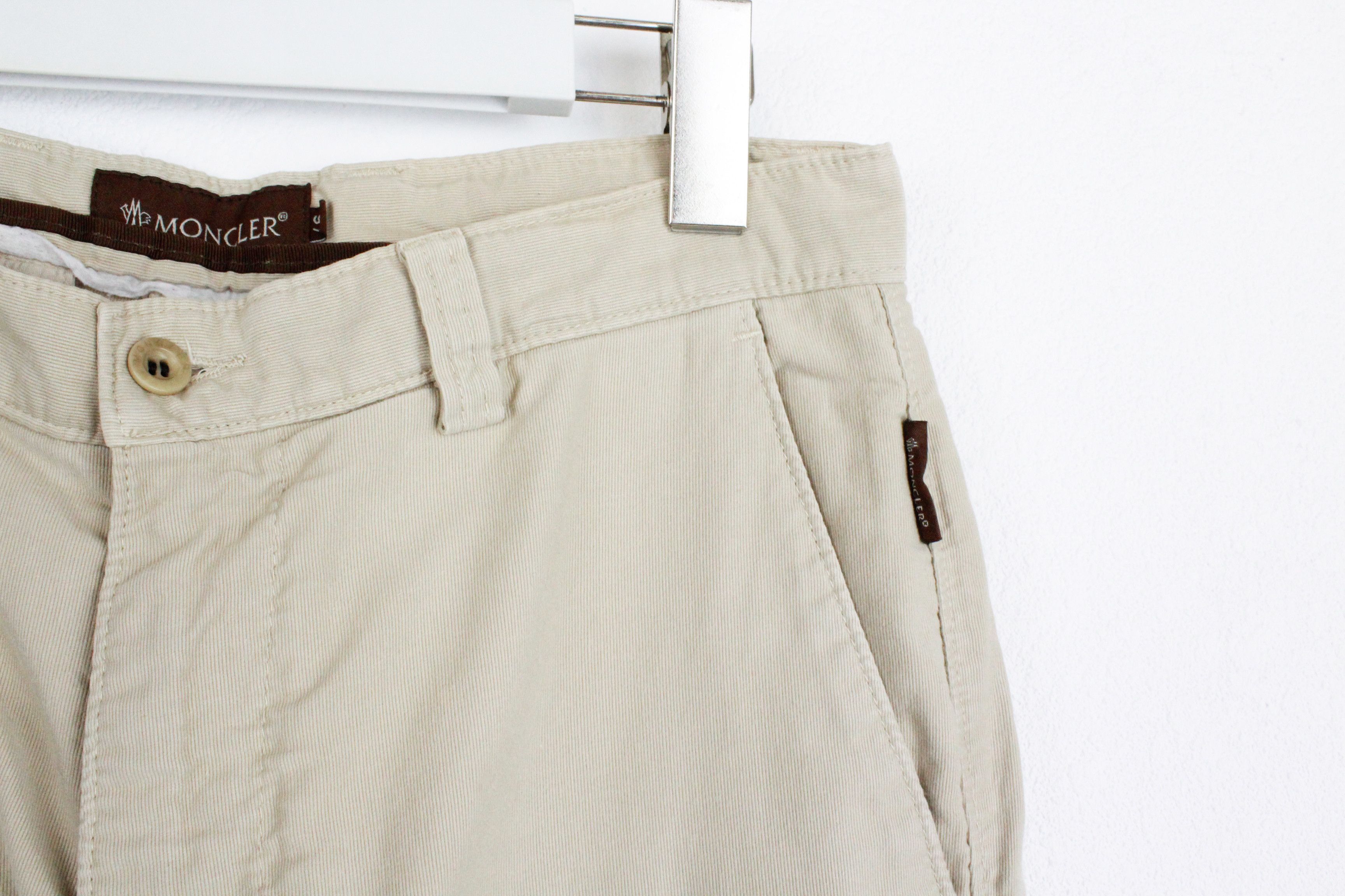 Moncler Moncler Beige Tab Logo Cargo Pants Trousers Size US 30 / EU 46 - 4 Thumbnail