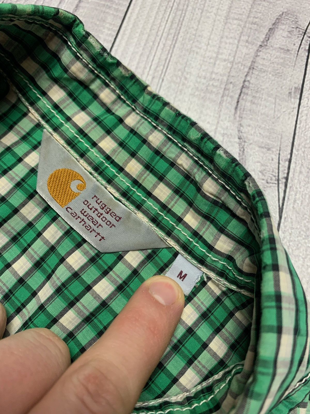 Carhartt × Carhartt Wip × Vintage Carhartt vintage plaid shirt Size M Size US M / EU 48-50 / 2 - 6 Thumbnail