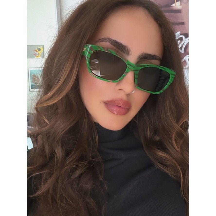 Bottega Veneta NEW Bottega Veneta BV1143S Unisex Green Sunglasses Size ONE SIZE - 1 Thumbnail