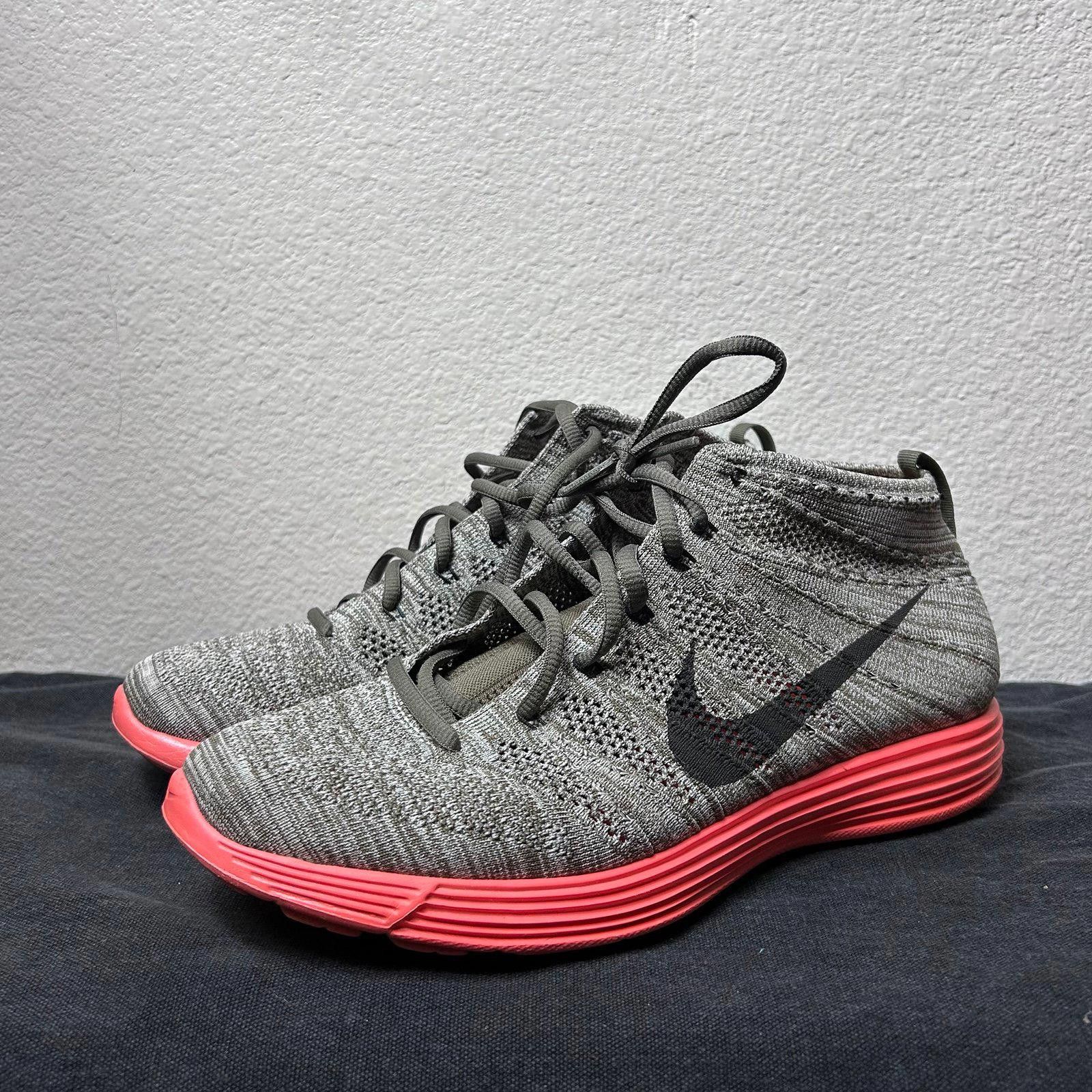 Nike Nike Lunar Flyknit Chukka (Grey / Red Sole) Size US 11.5 / EU 44-45 - 1 Thumbnail