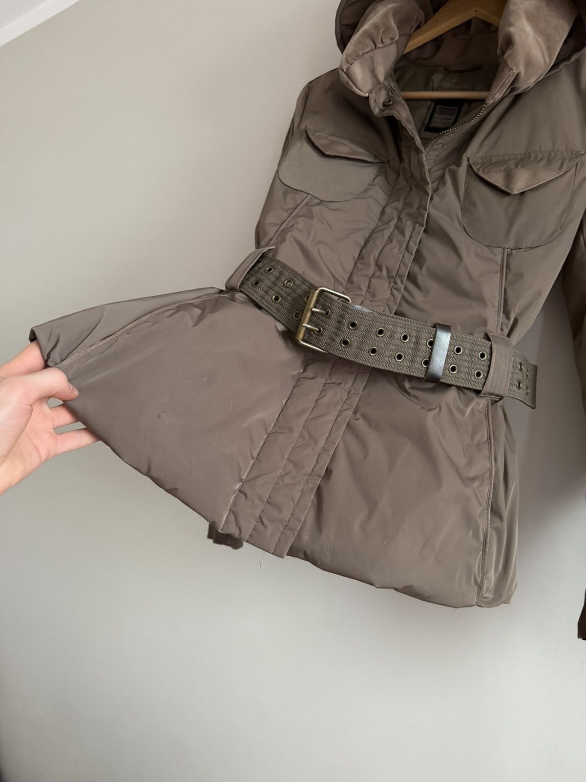 Marithe + Francois Girbaud Marithé François Girbaud Belted Puffer Jacket Taupe Size M / US 6-8 / IT 42-44 - 7 Thumbnail