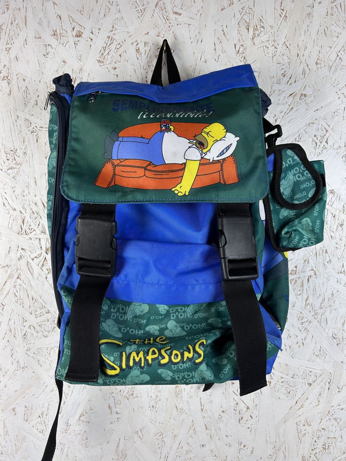 The Simpsons Vintage 2000 Matt Groening Simpsons Homer Backpack Size ONE SIZE - 1 Thumbnail