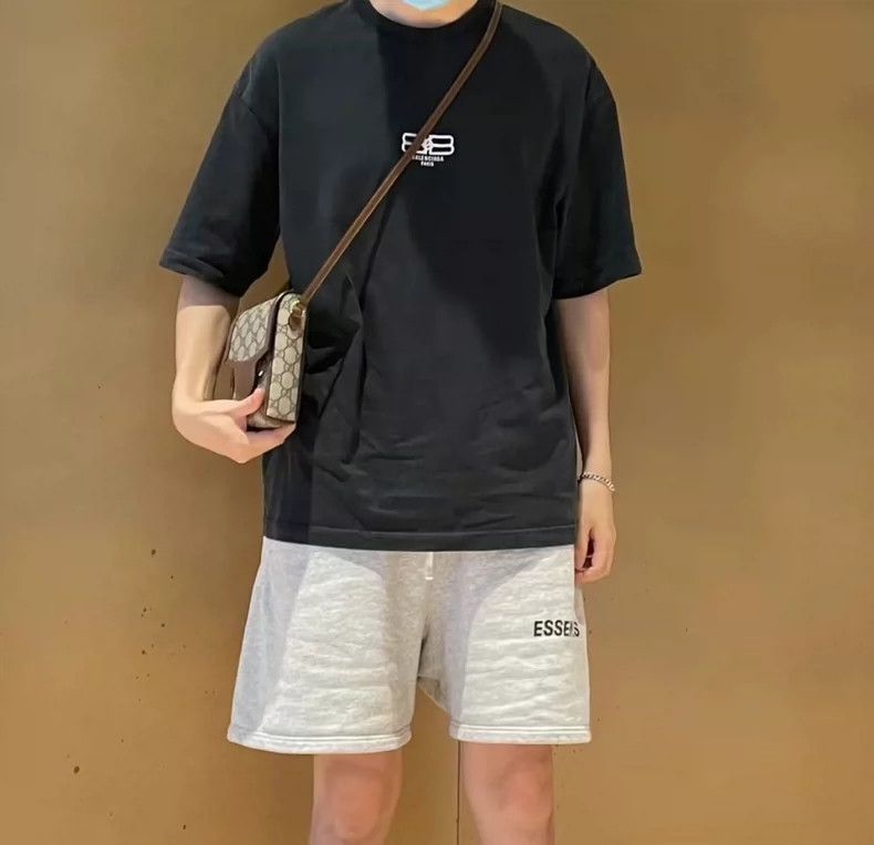 Balenciaga Balenciaga Black BB Embroidered Slogan Logo Short Sleeve Size US M / EU 48-50 / 2 - 8 Thumbnail