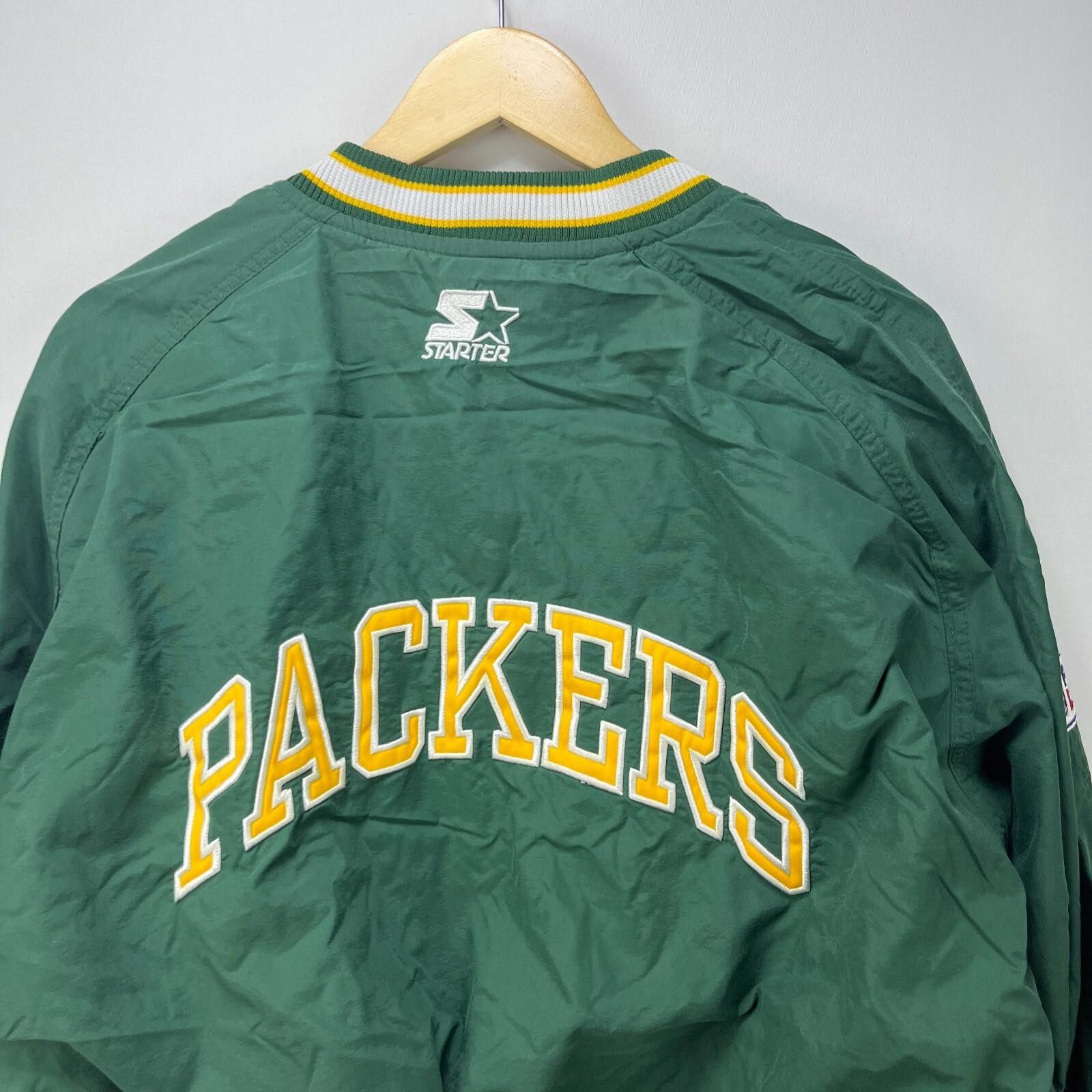Starter Vintage 90s Green Bay Packers Starter Pullover Jacket XL NFL Size US XL / EU 56 / 4 - 6 Thumbnail