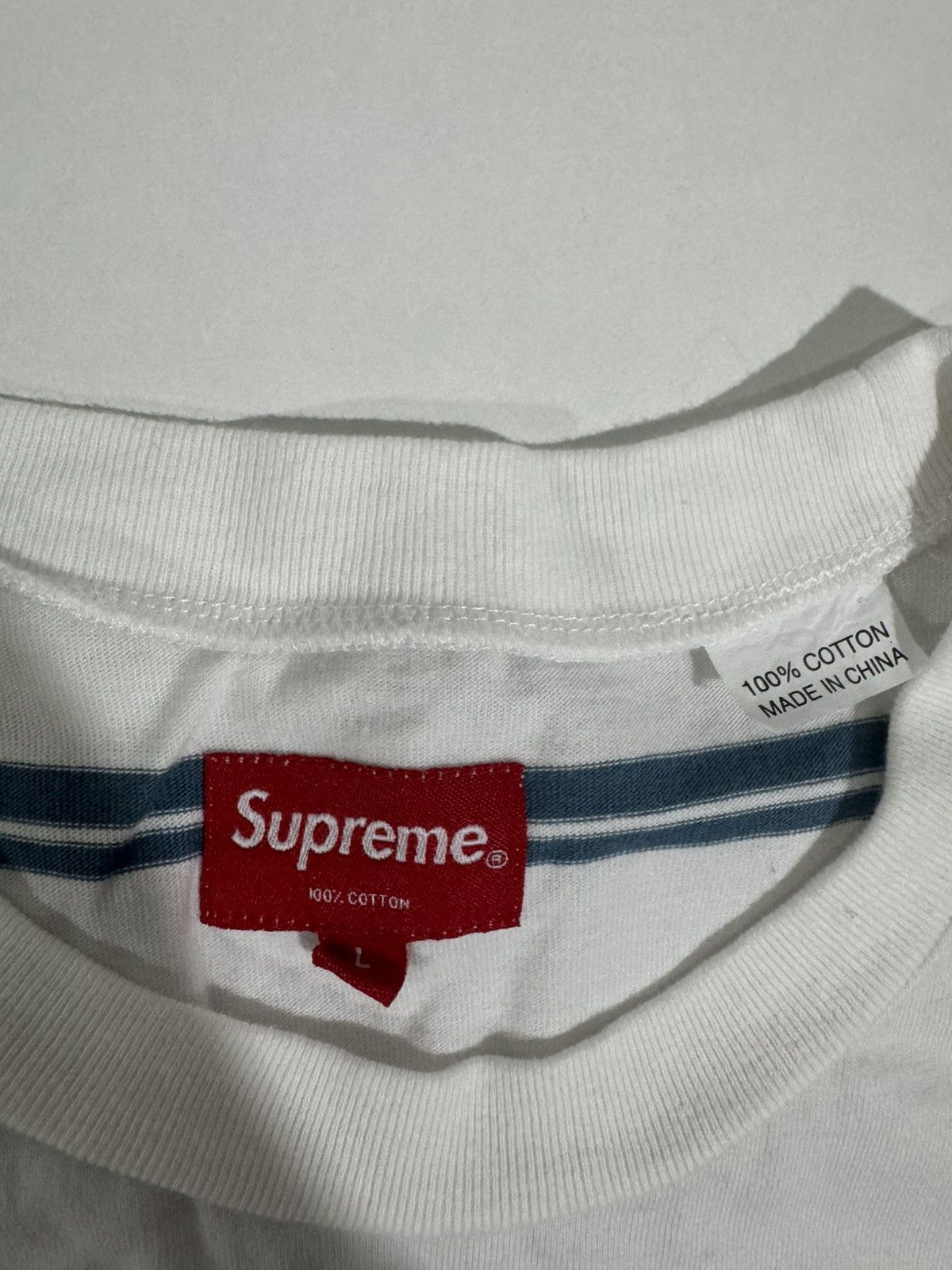 Supreme Supreme stripes LS tee Size US L / EU 52-54 / 3 - 3 Thumbnail
