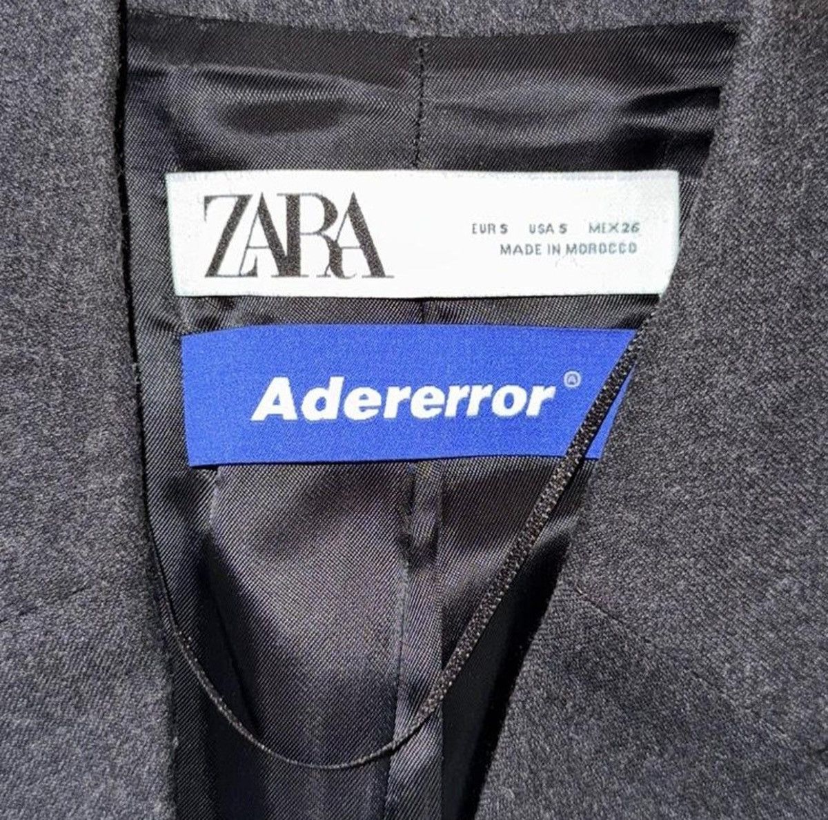 Ader Error × Zara Adererror x Zara oversized grey wool blazer size S Size 38R - 2 Thumbnail