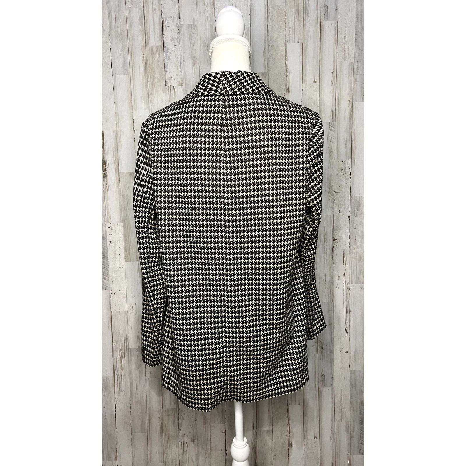 Sanctuary Sanctuary Women's Blazer Medium Multicolor Mini Houndstooth Size M / US 6-8 / IT 42-44 - 6 Thumbnail