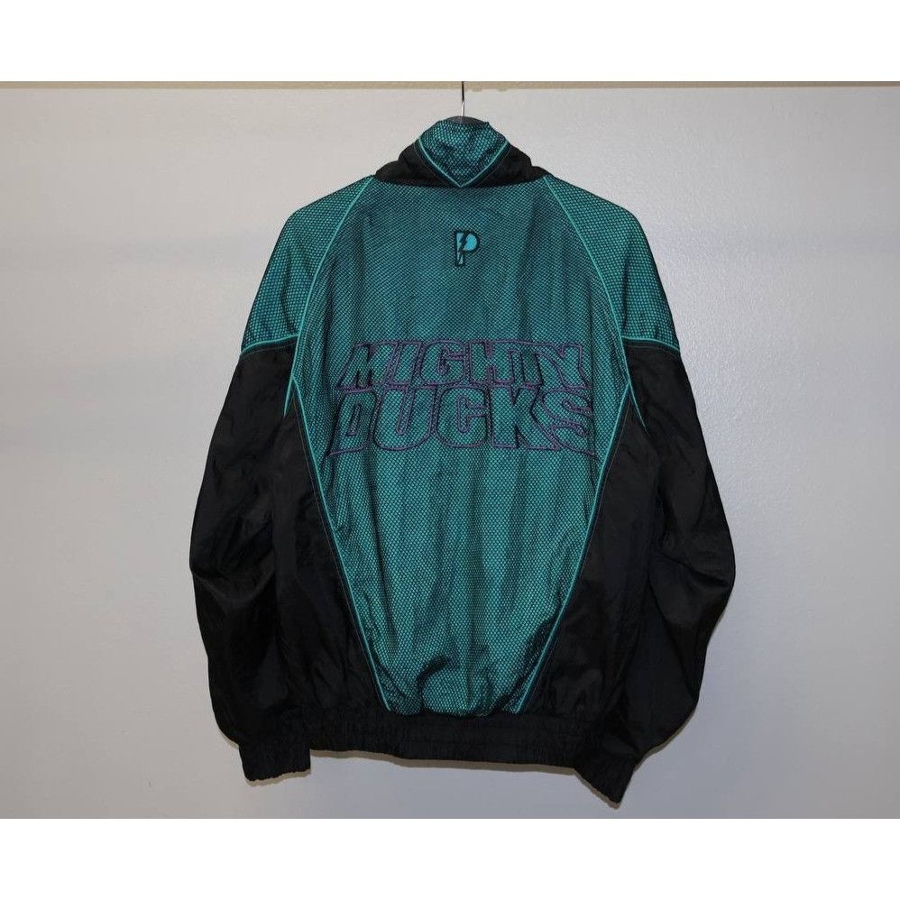 Pro Player Vintage 90s Anaheim Mighty Ducks Pro Player Jacket Teal Size US M / EU 48-50 / 2 - 2 Thumbnail