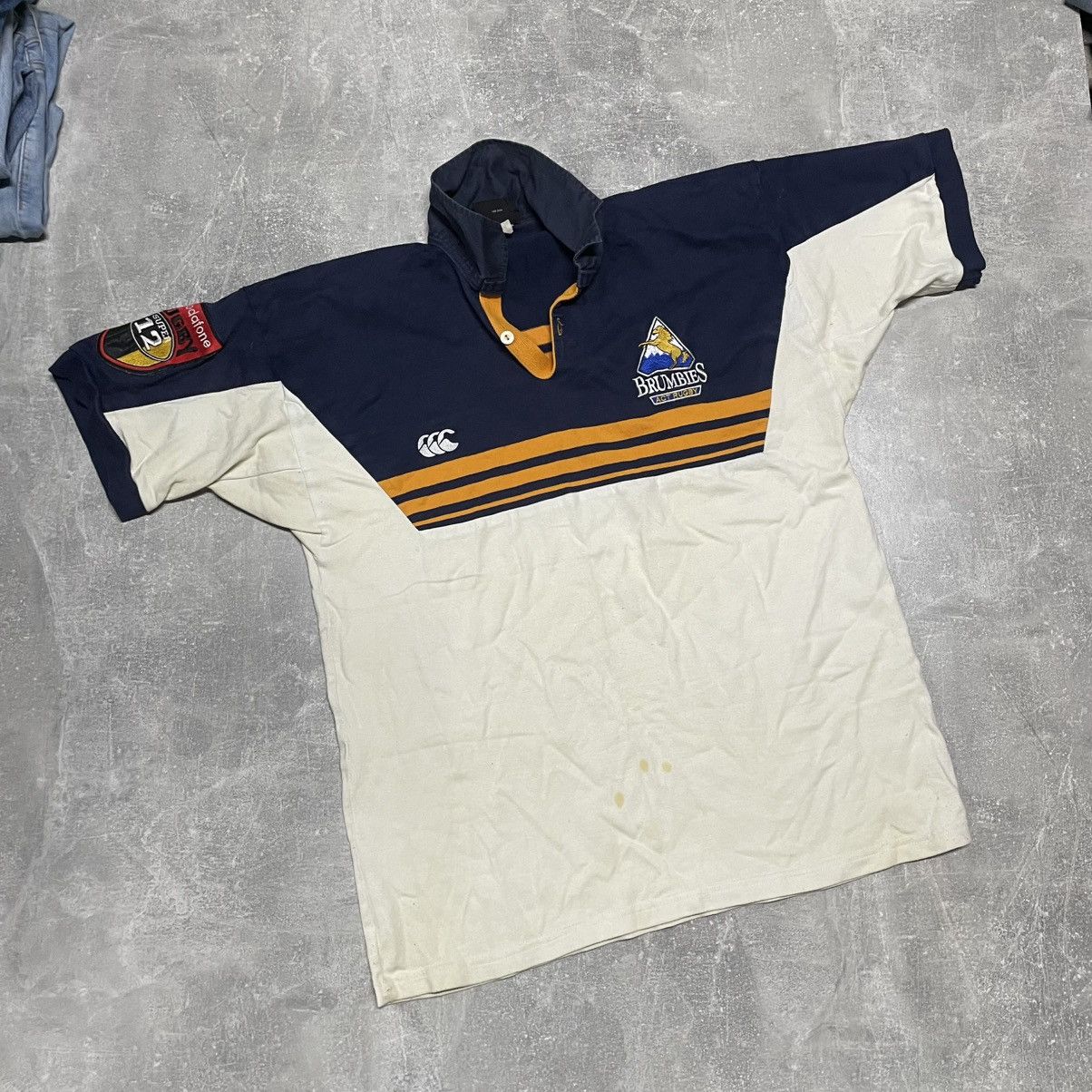 Canterbury of New Zealand Rare ACT Brumbies 2001 Vintage Canterbury Rugby Jersey 12sup Size US L / EU 52-54 / 3 - 1 Thumbnail