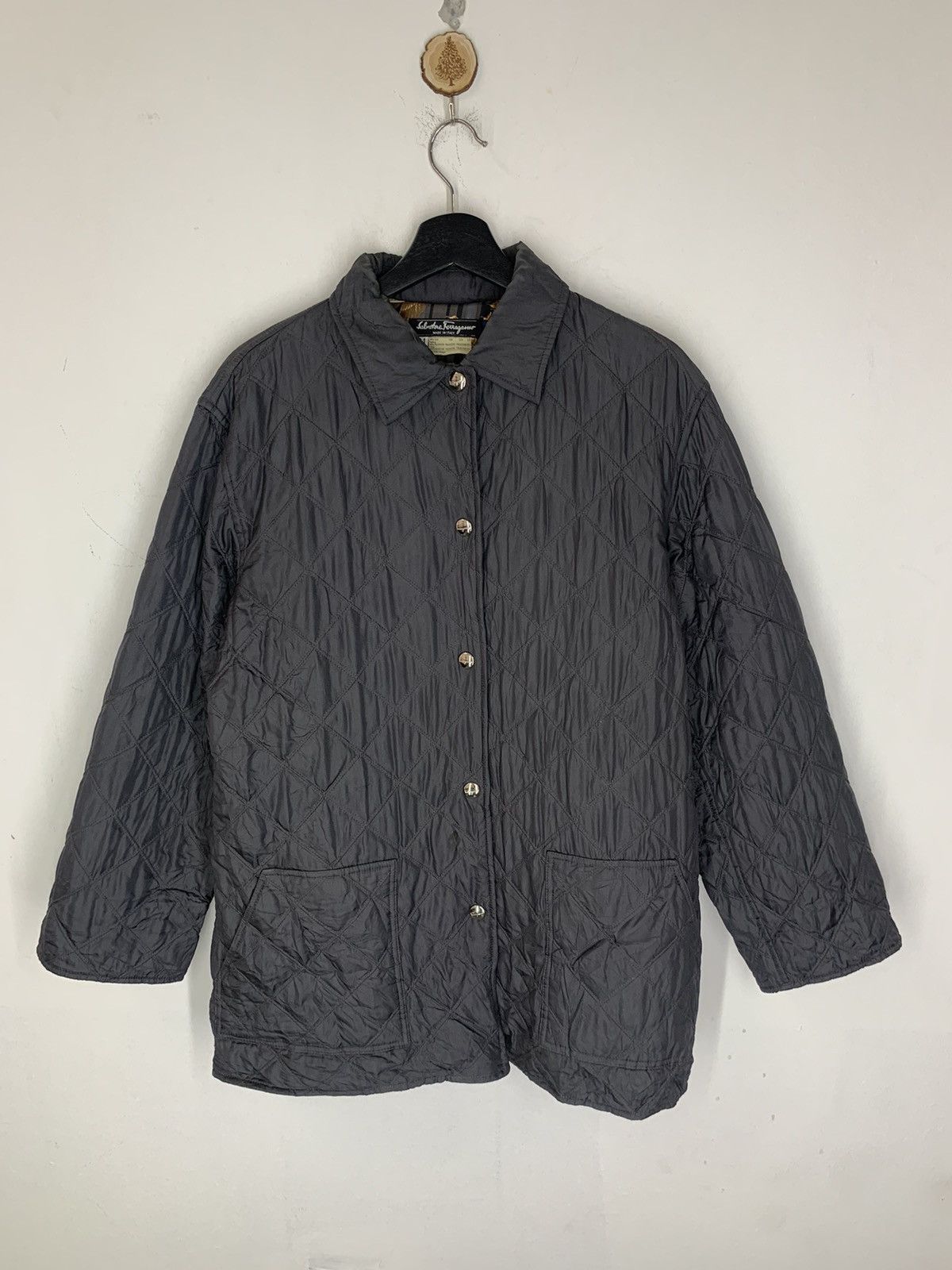Salvatore Ferragamo Vintage Salvatore Ferragamo Quilted Jacket Size US M / EU 48-50 / 2 - 12 Thumbnail
