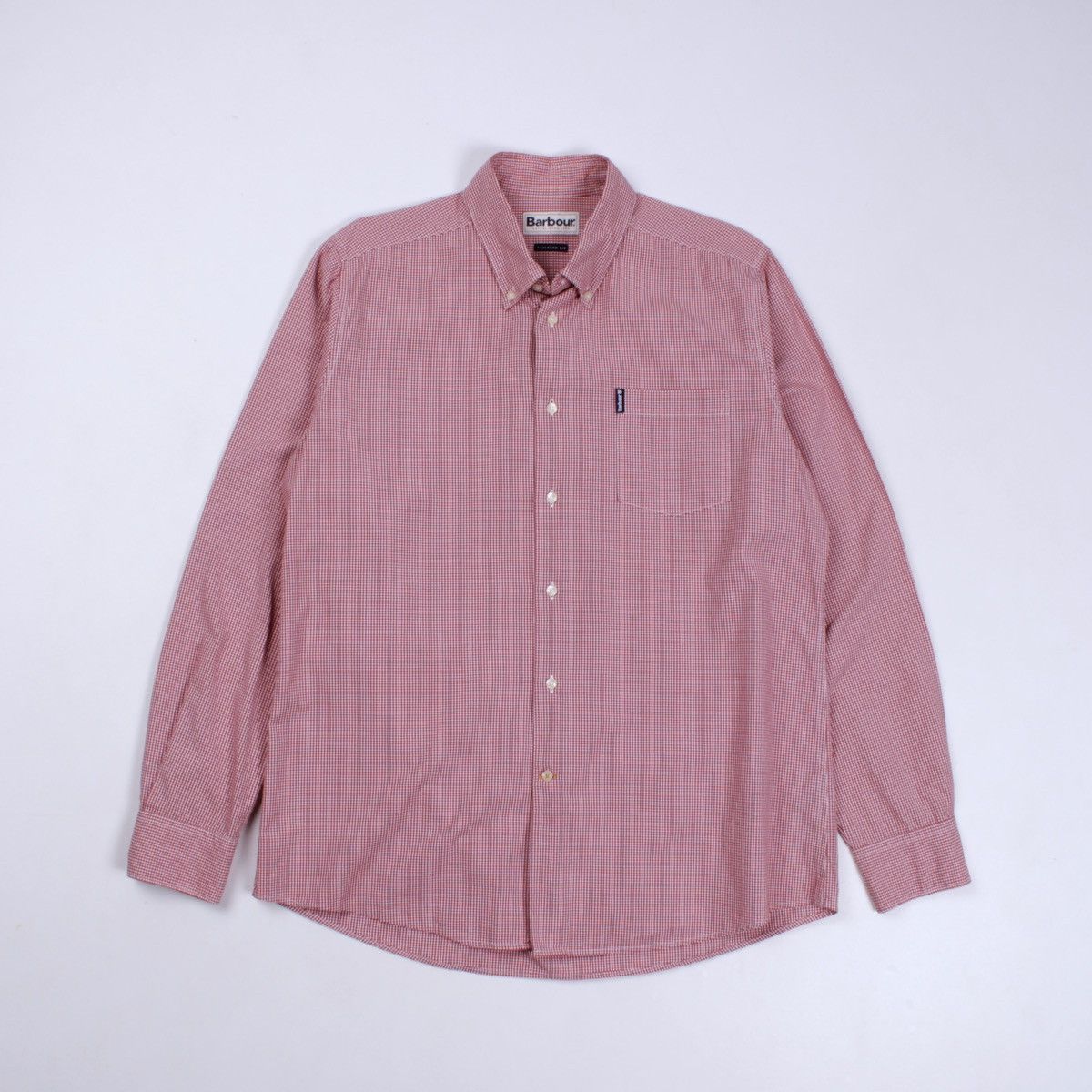 Barbour BARBOUR Gingham 10 Tailored Pink Red Plaid Shirt Button Up Size US M / EU 48-50 / 2 - 4 Thumbnail