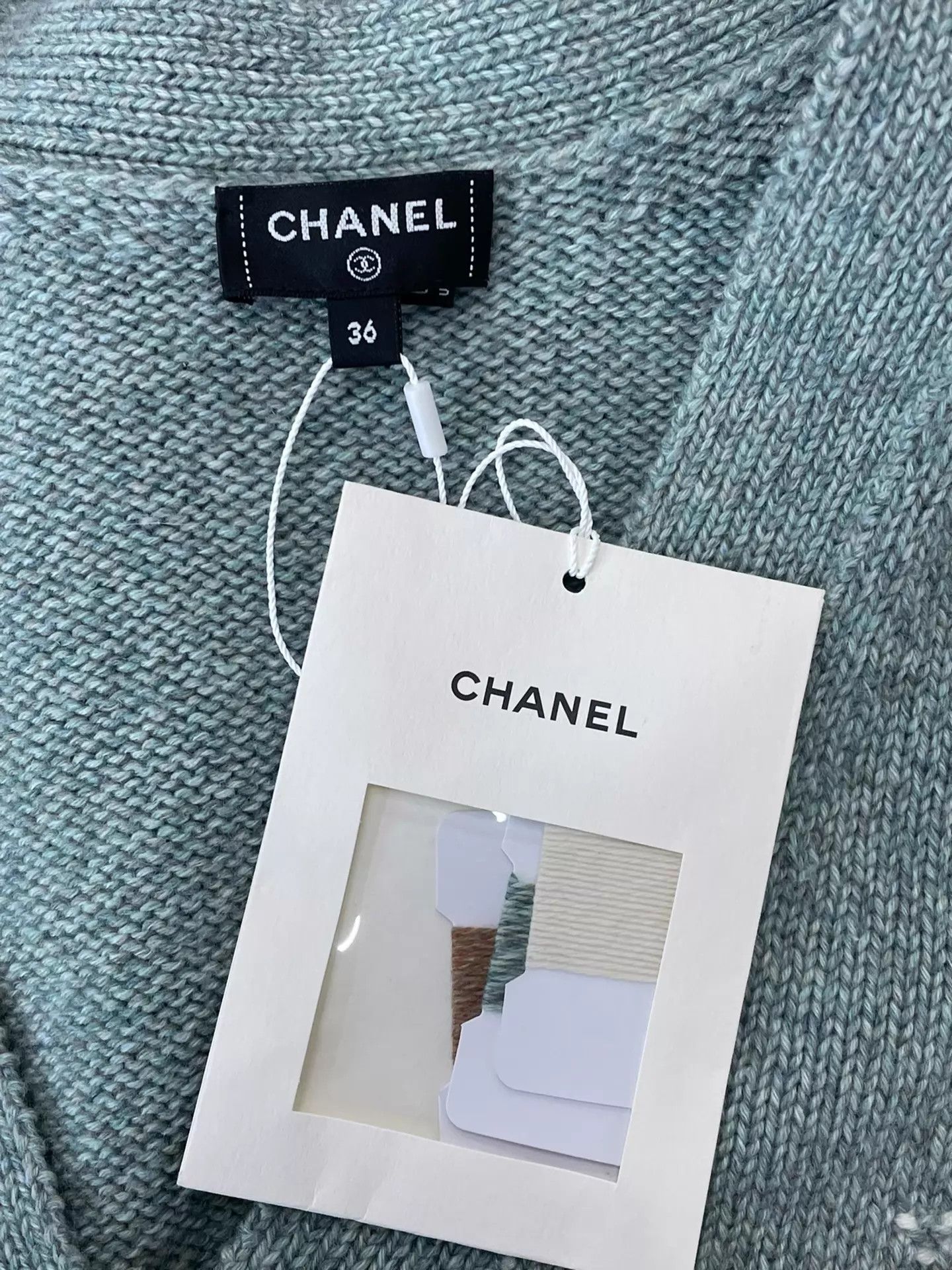 Chanel Chanel Green-Brown Striped Cashmere Knit Vest FR36 Size XS / US 0-2 / IT 36-38 - 4 Thumbnail