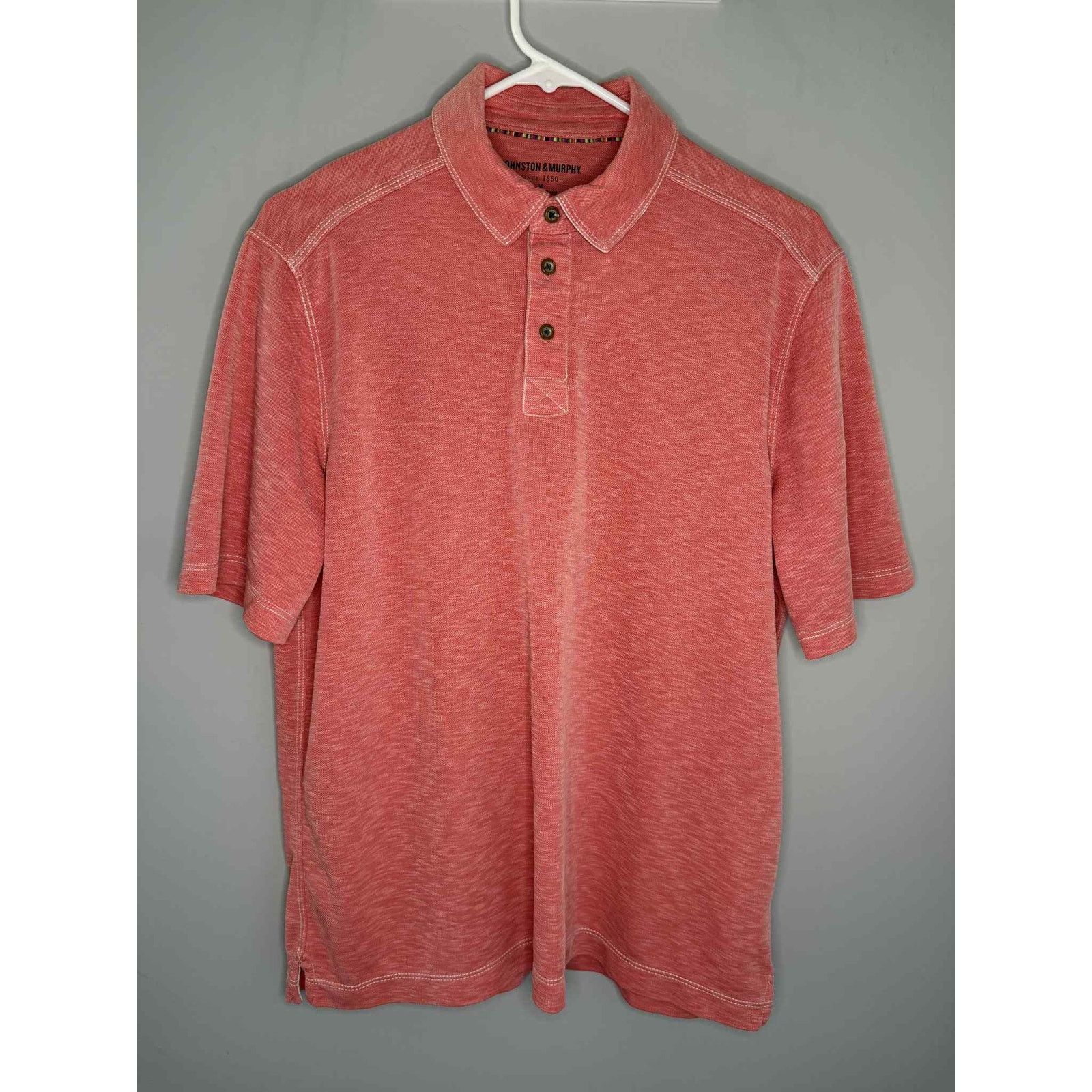 Johnston & Murphy Johnston & Murphy Regular Fit Polo Shirt Red Men's Medium Size US M / EU 48-50 / 2 - 2 Thumbnail