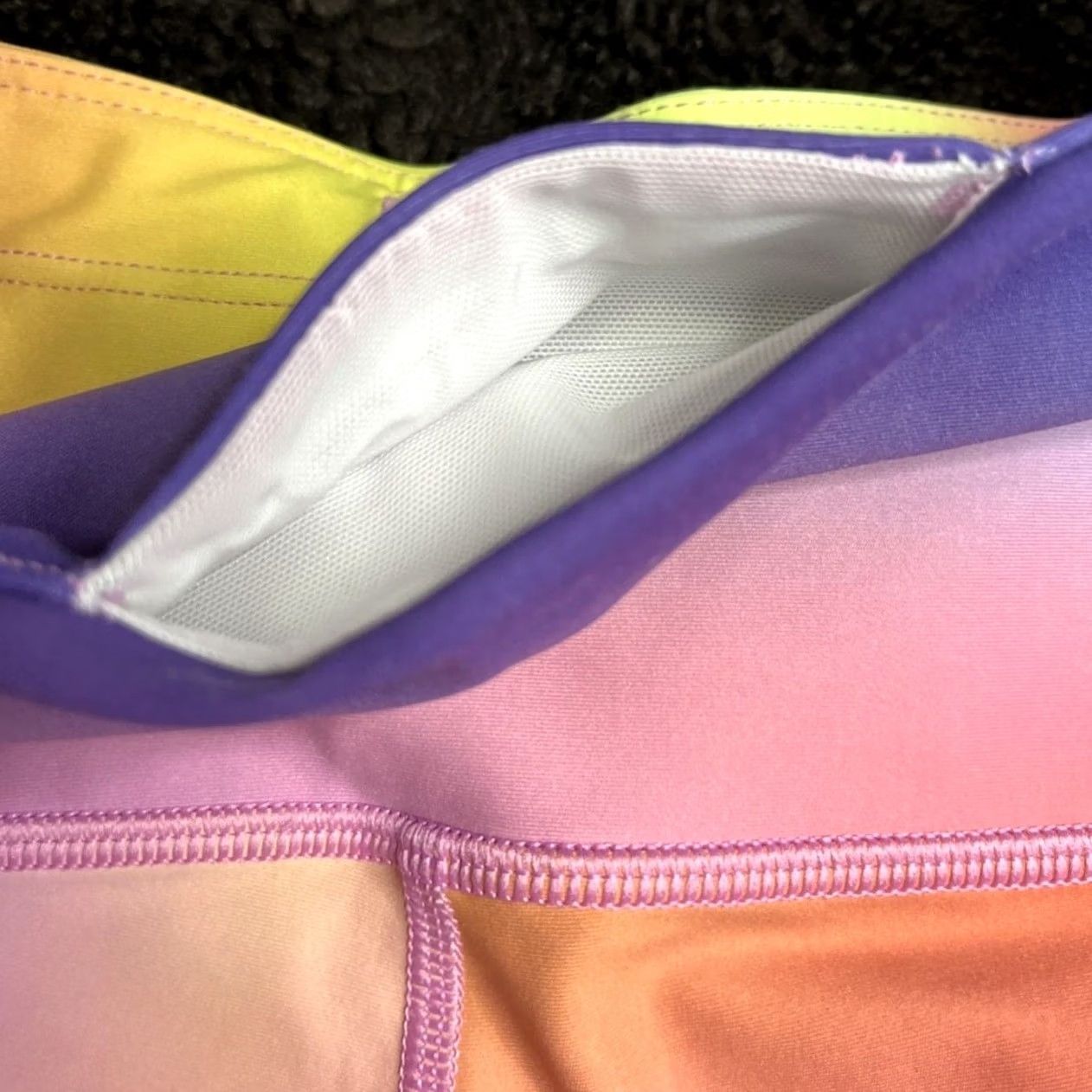 Athleta Athleta Ankle Womens 2XS Tight Multicolor Leggings Colorblock Knit Women Size XXS Size 24" / US 00 / IT 34 - 7 Thumbnail