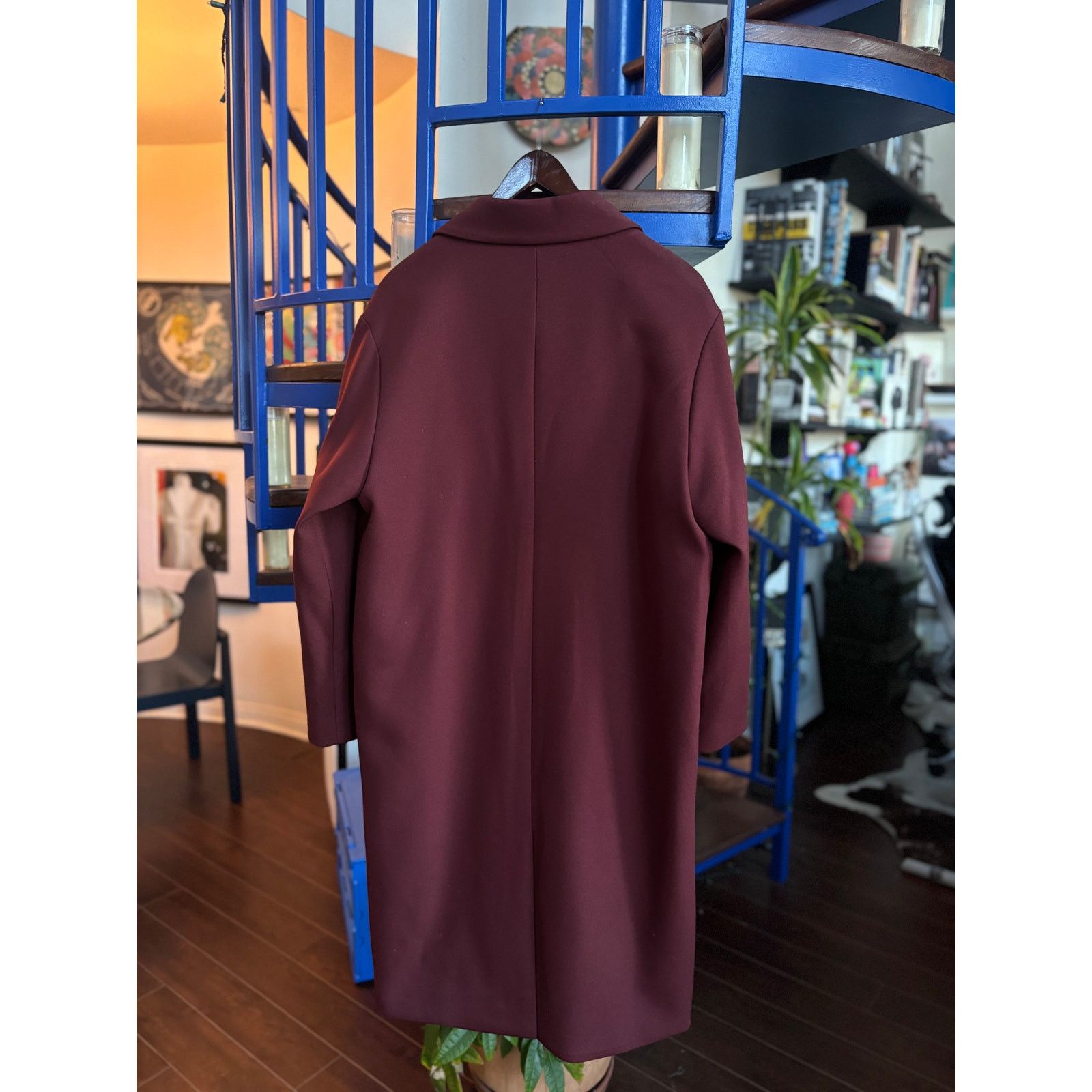 Vintage Joker London Burgundy Long Coat Size M Size US M / EU 48-50 / 2 - 2 Thumbnail