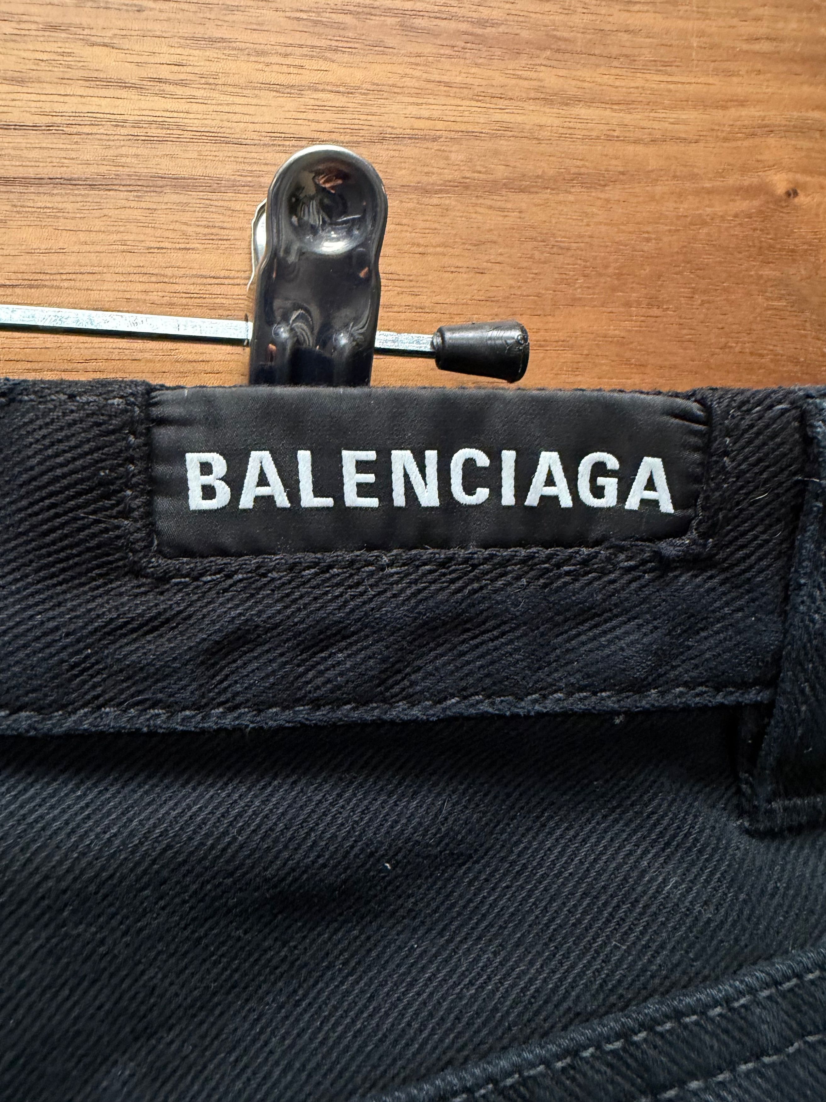 Balenciaga 2023 Balenciaga ‘Flared Cut’ Classic Black Skinny Denim Size US 30 / EU 46 - 5 Thumbnail