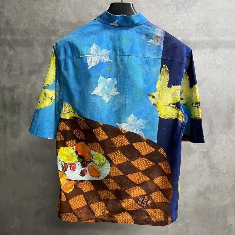Louis Vuitton LOUIS VUITTON Floral nestling printed casual short-sleeved Size US S / EU 44-46 / 1 - 6 Thumbnail