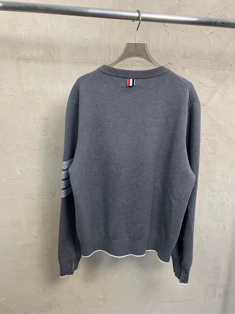 Thom Browne Thom Browne Ship anchor knitted round neck sweater Size US L / EU 52-54 / 3 - 2 Thumbnail