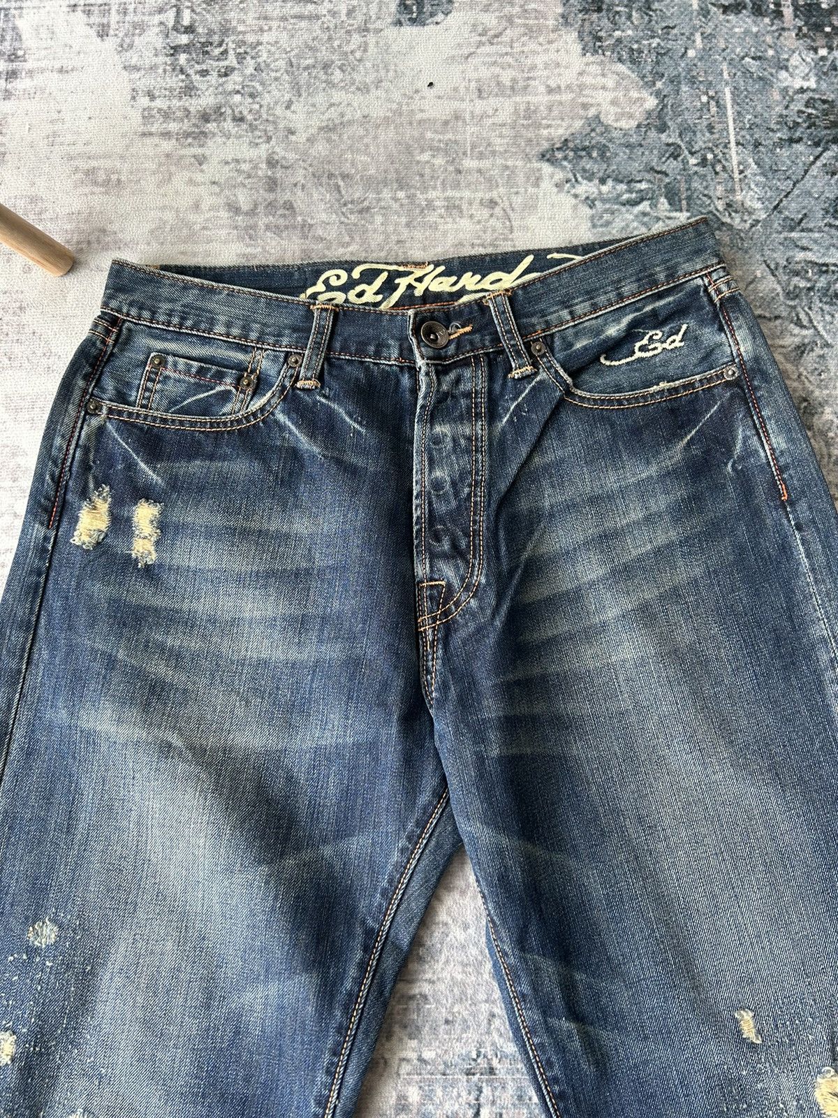 Ed Hardy KILLS LOVE Skull Logo Ed Hardy Jeans Size US 32 / EU 48 - 7 Thumbnail