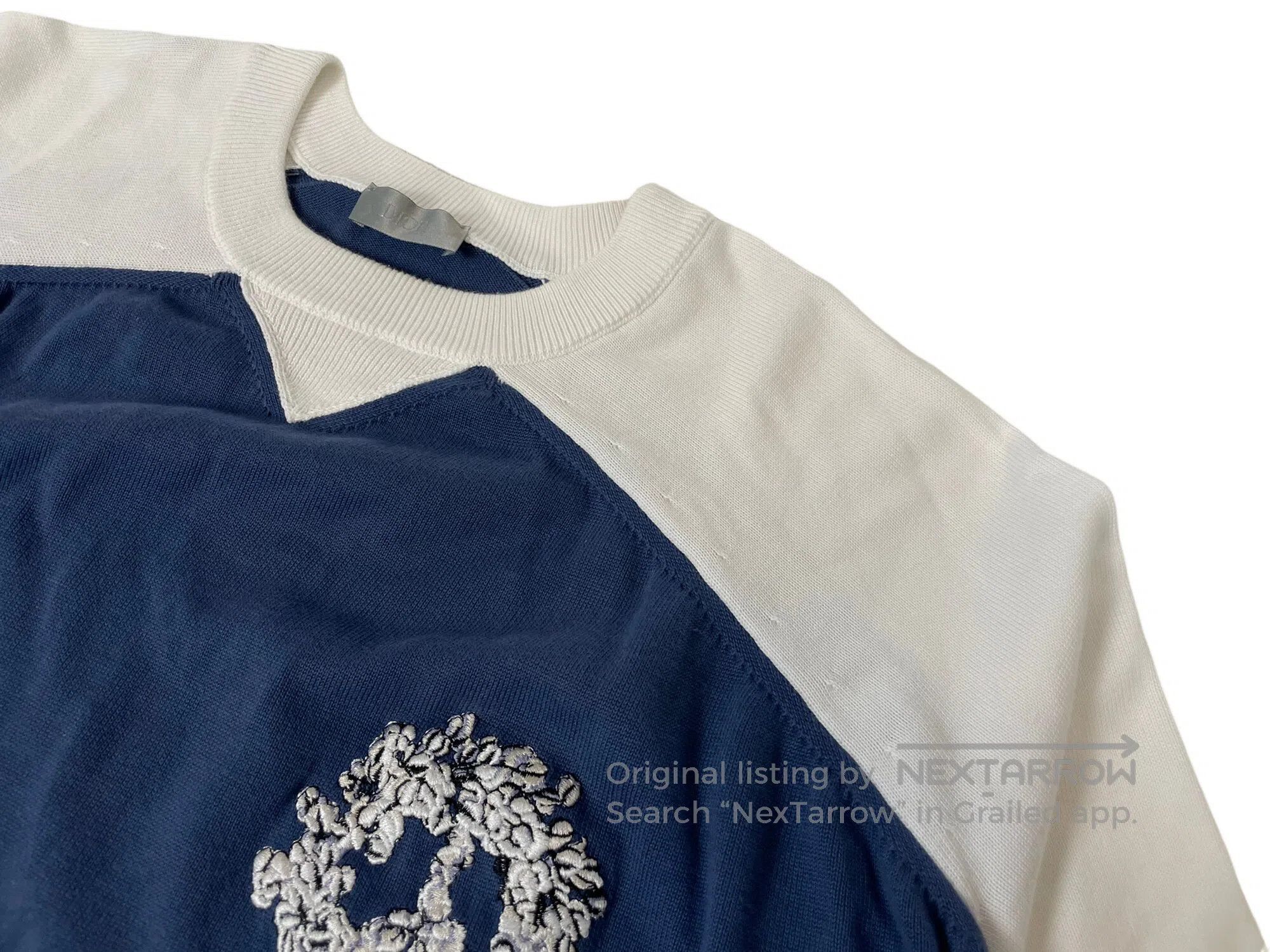 Dior Dior Embroidered Logo Blue and White Short Sleeve Size US L / EU 52-54 / 3 - 2 Thumbnail
