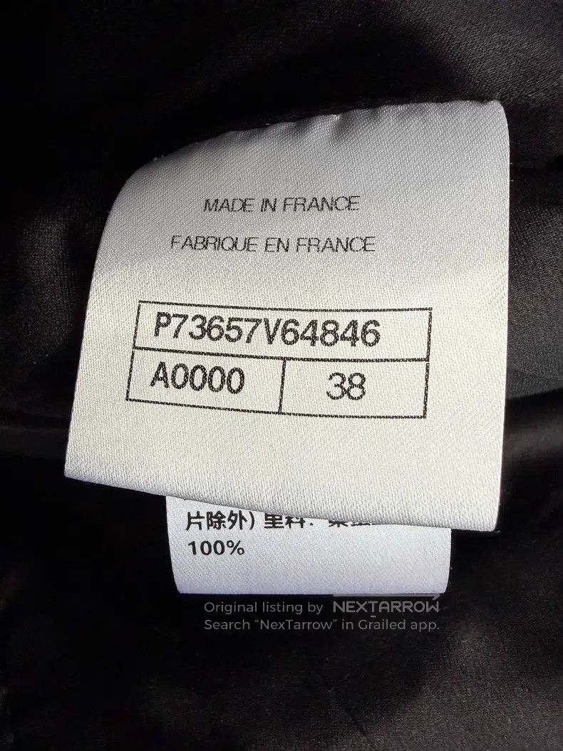 Chanel Chanel Black and white plaid sequin rhinestone buckle twee Size XS / US 0-2 / IT 36-38 - 5 Thumbnail