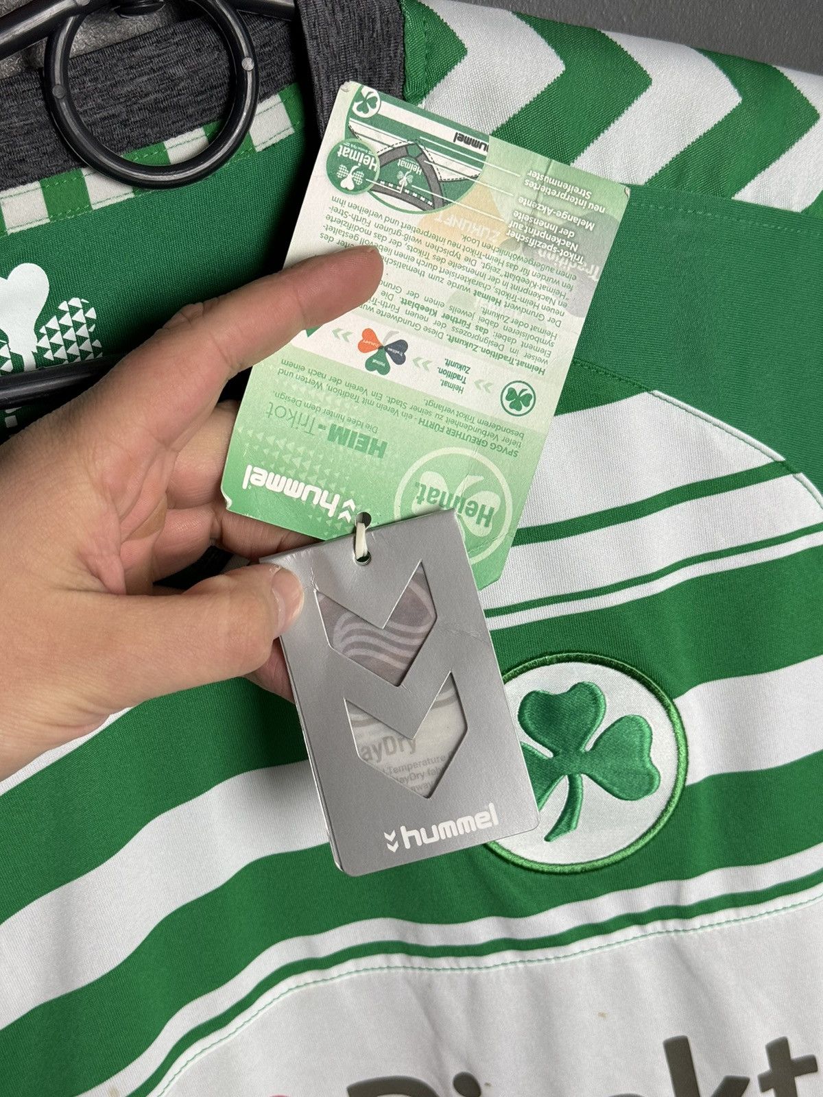 Hummel BNWT Greuther Furth 13/14 Home Football Soccer Jersey Shirt Size US L / EU 52-54 / 3 - 14 Thumbnail