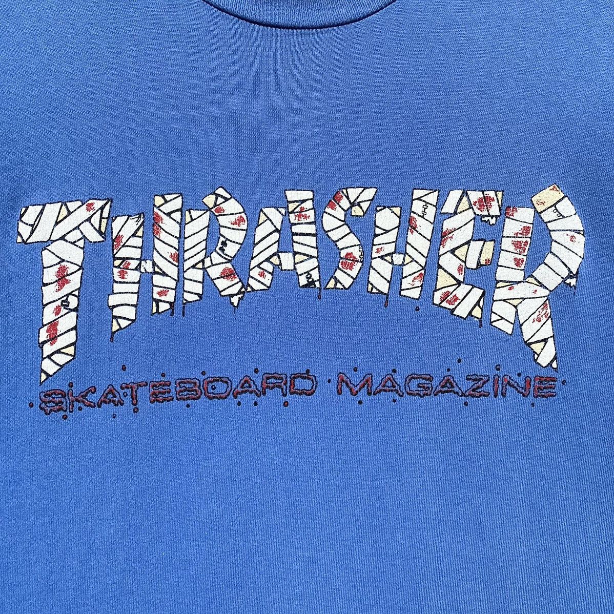 Thrasher Vintage 90s Thrasher Skateboard Magazine Shirt SunFaded Size US S / EU 44-46 / 1 - 10 Thumbnail