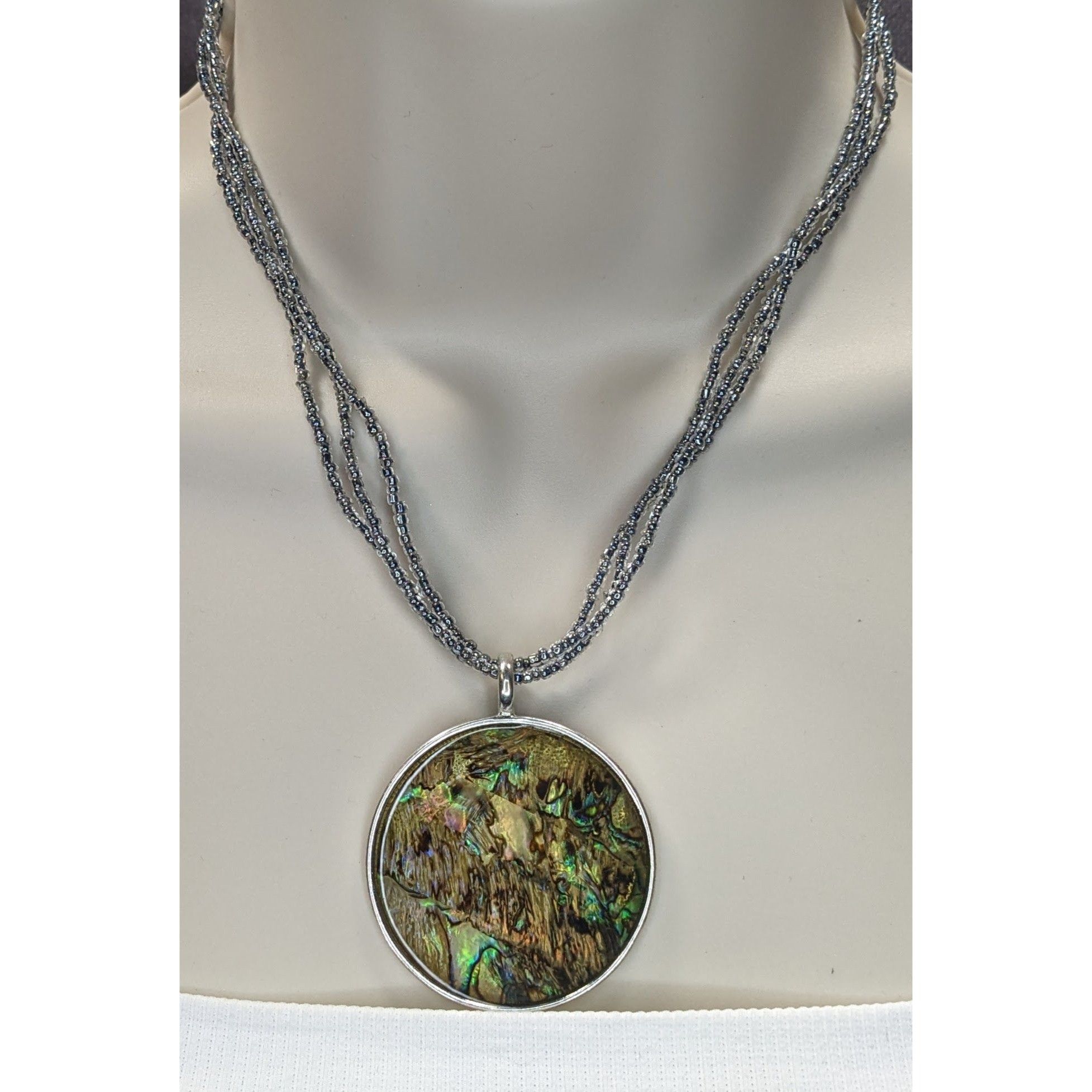 Other Vintage Bohemian Mermaidcore Abalone Shell Pendant Necklace Size ONE SIZE - 1 Thumbnail