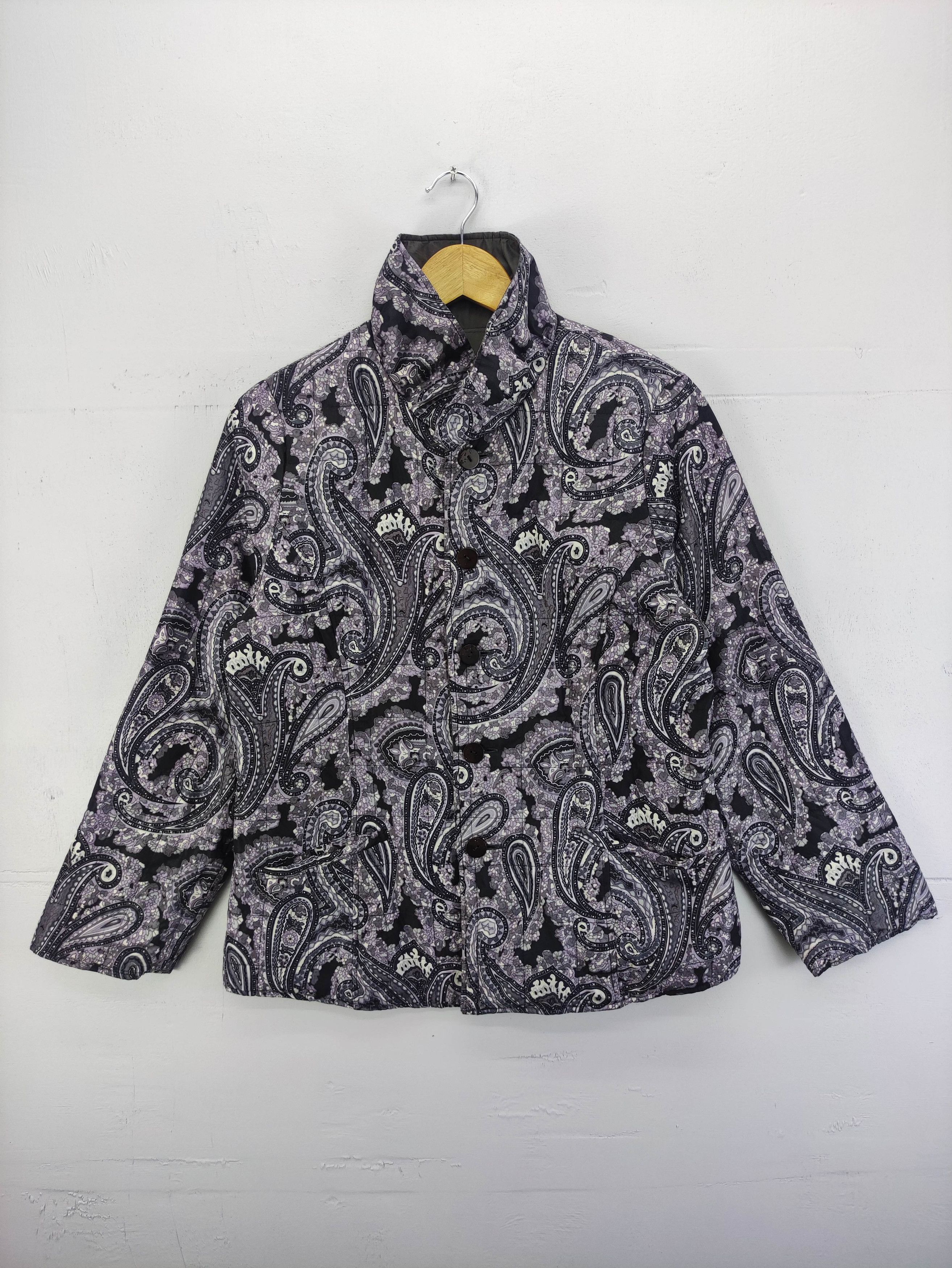 image of Vintage Paislee Reversible Jacket Button Up, Women's (Size Medium)