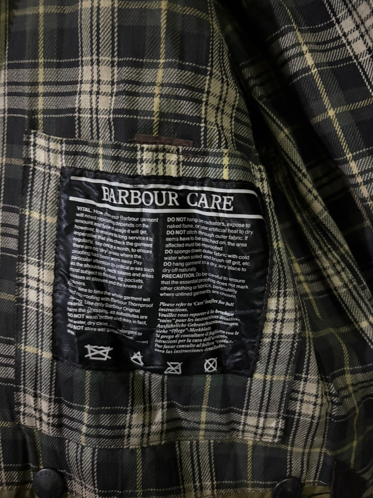 Barbour VTG 90's Barbour Border Cotton Waxed Jacket Hunting Jacket Size US L / EU 52-54 / 3 - 17 Thumbnail