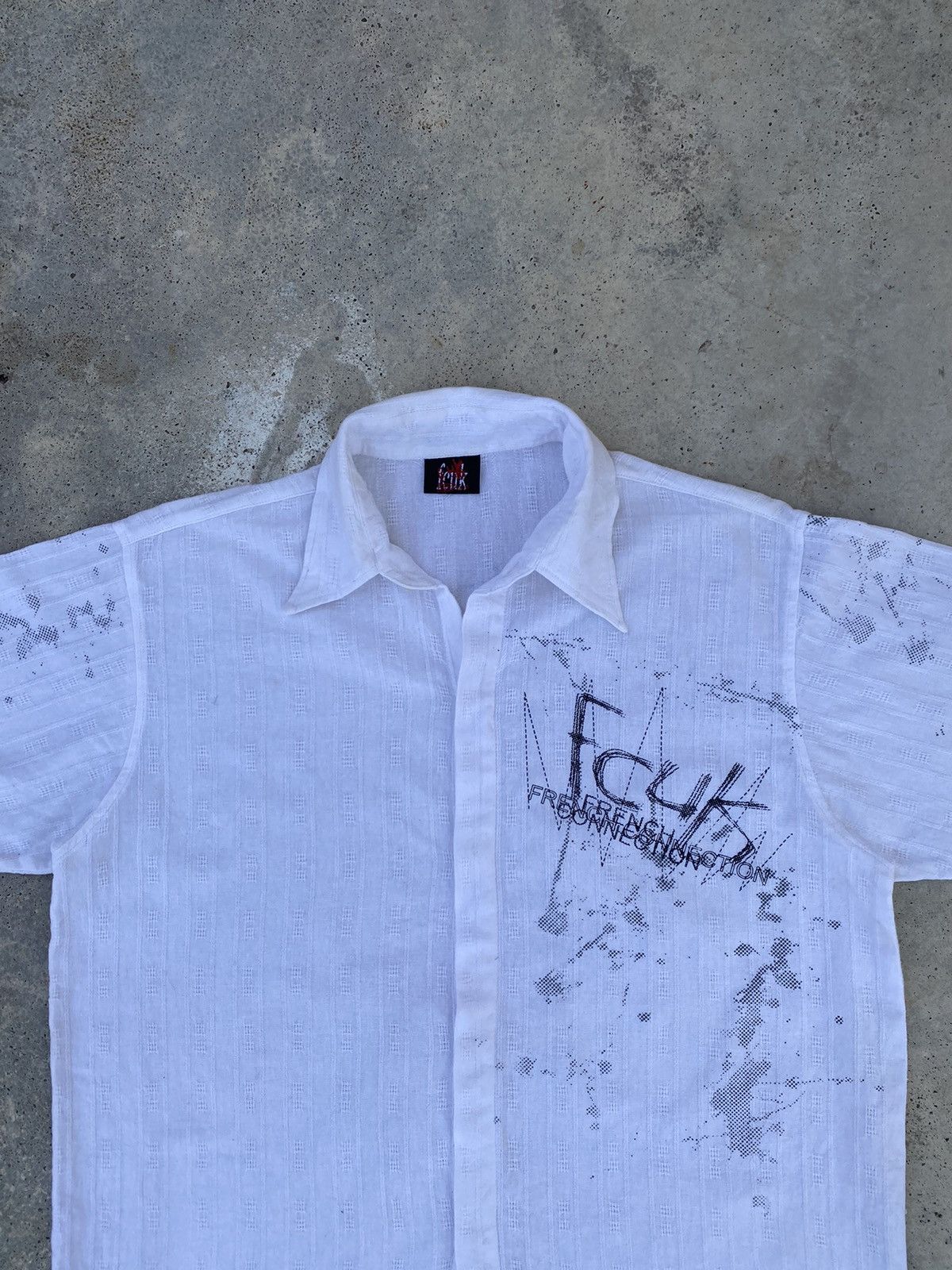 FCUK × French Connection 2000s Fcuk Wild Poems Button Up Shirt Size US L / EU 52-54 / 3 - 2 Thumbnail