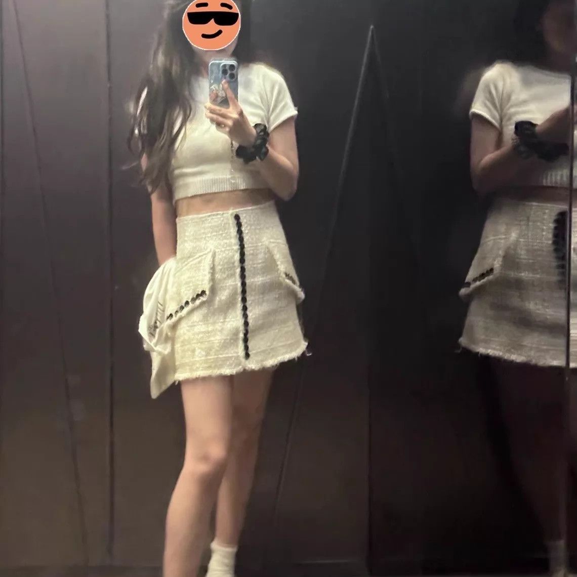 Alexander Wang Alexanderwang women's Runway Tweed Mini Skirt 0 (99 New) Size 25" / US 0 / IT 36 - 8 Thumbnail