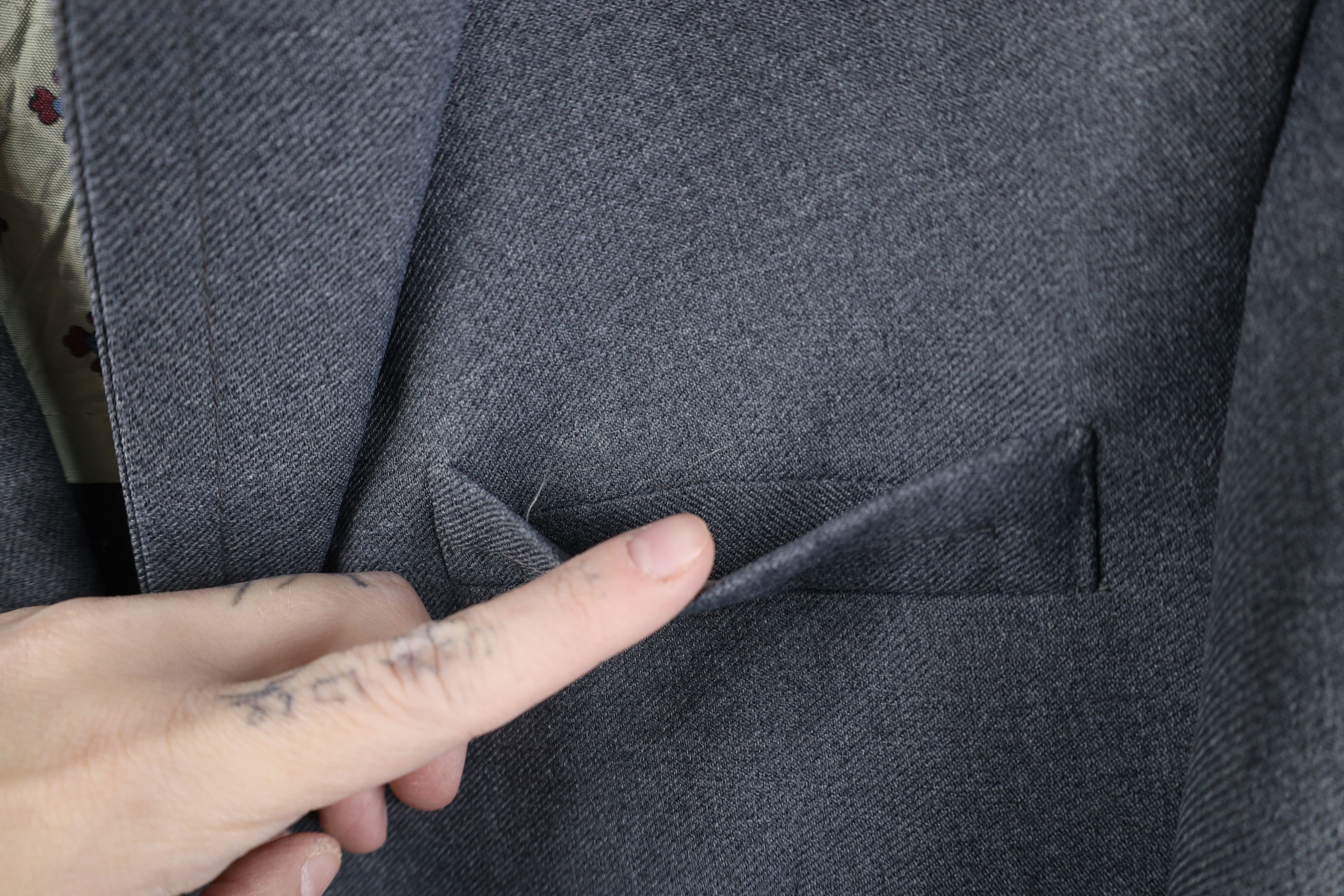 Vintage Vintage 70s Streetwear Suit Coat Blazer Jacket Heather Gray Size US L / EU 52-54 / 3 - 7 Thumbnail