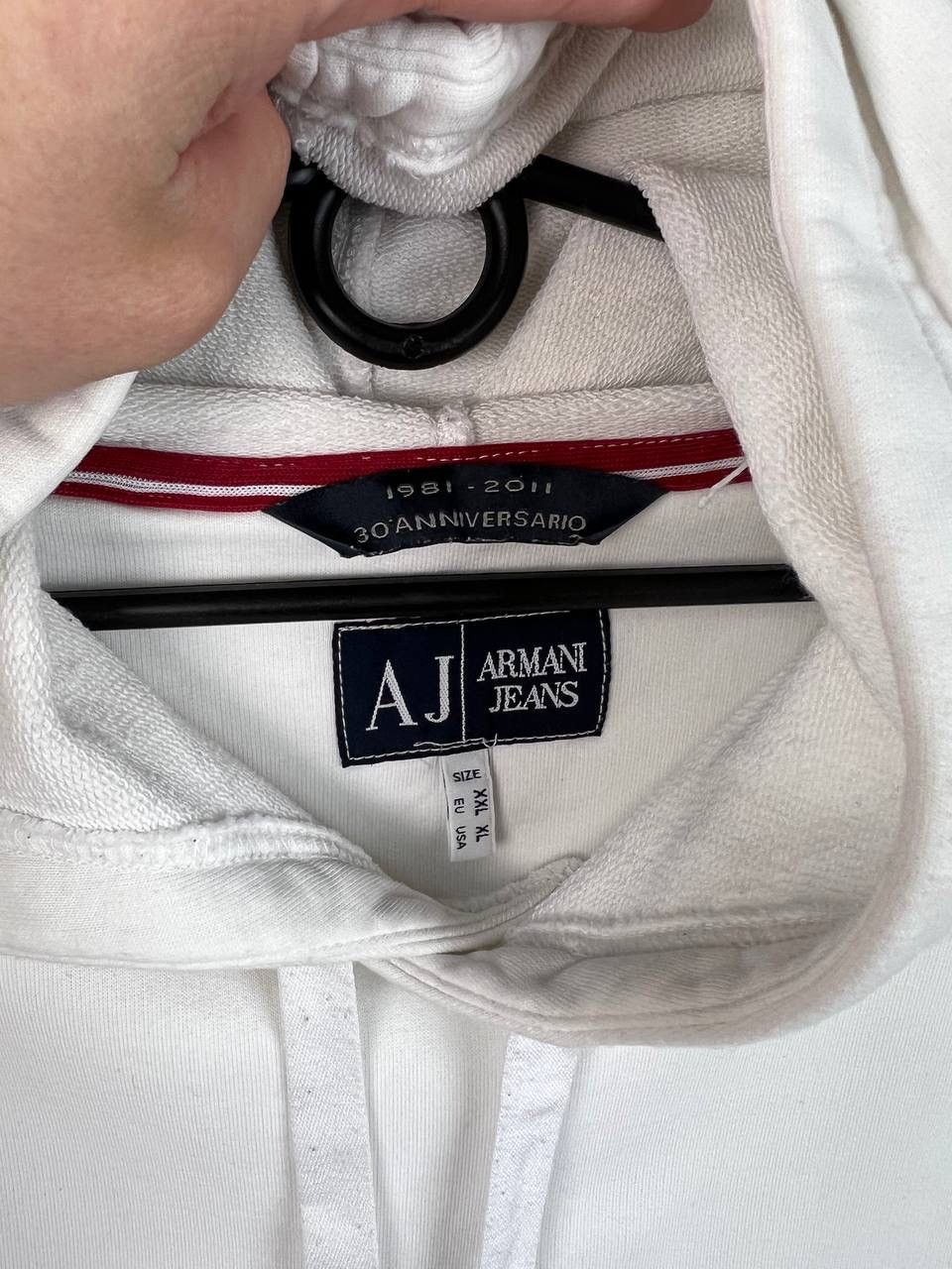 Armani Armani Jeans vintage hoodie size XL Size US XL / EU 56 / 4 - 5 Thumbnail