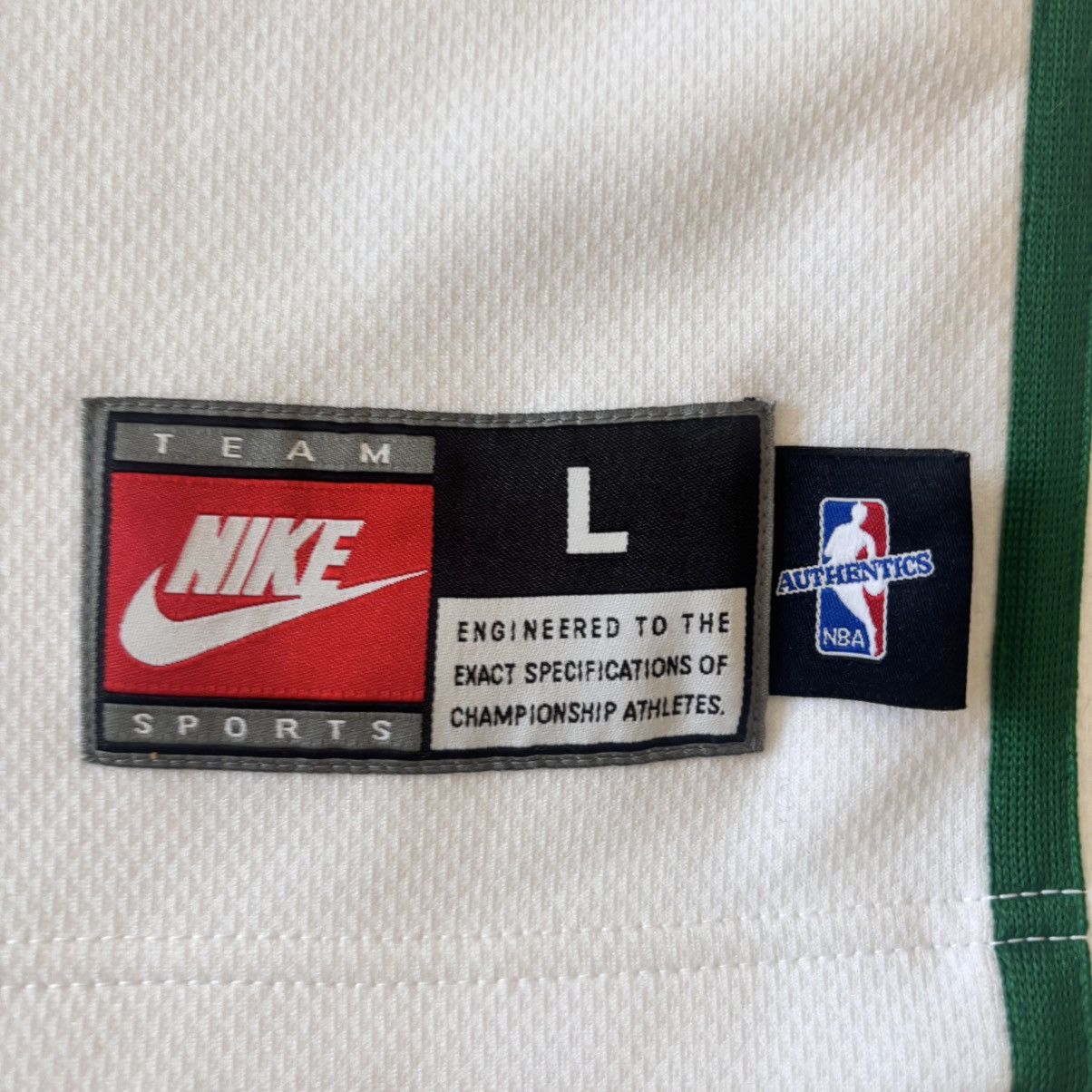 Nike 90s Nike Boston Celtics NBA Authentic Warm-Up Jersey Shirt Size US L / EU 52-54 / 3 - 5 Thumbnail