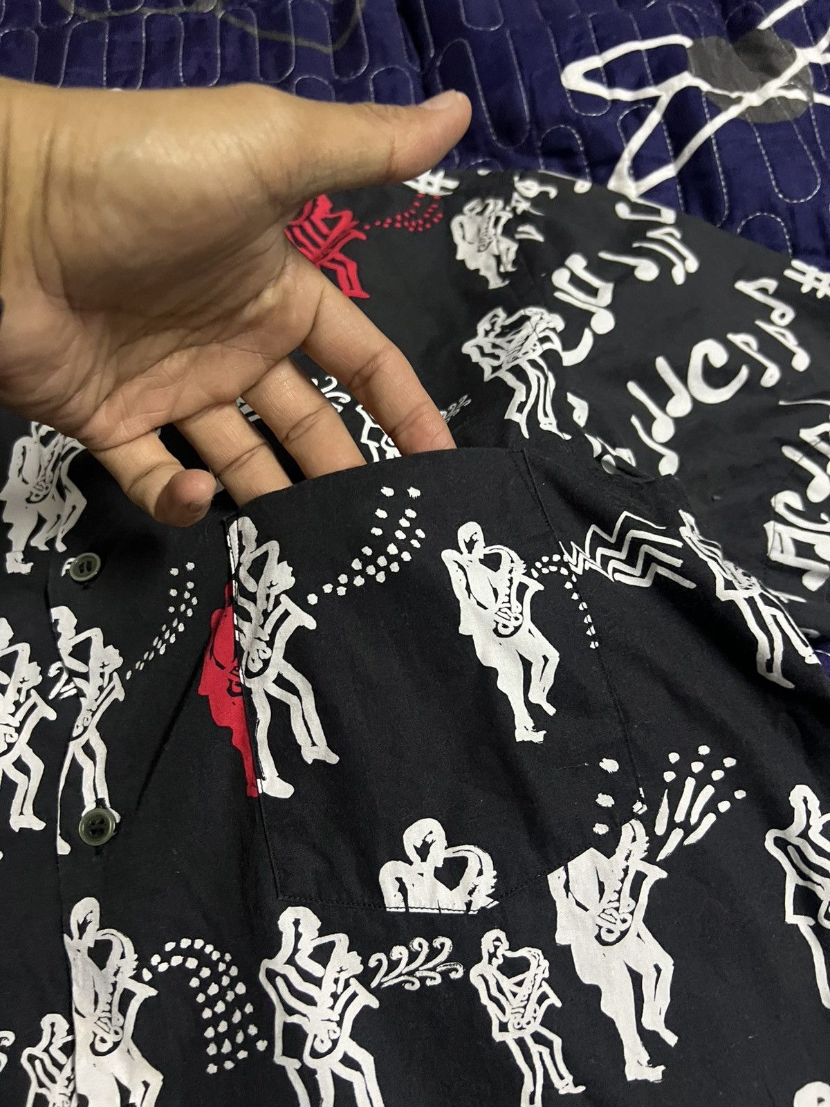 Comme des Garcons Black BLACK COMME des GARÇONS Short Sleeve Shirt Button Up Size US M / EU 48-50 / 2 - 7 Thumbnail