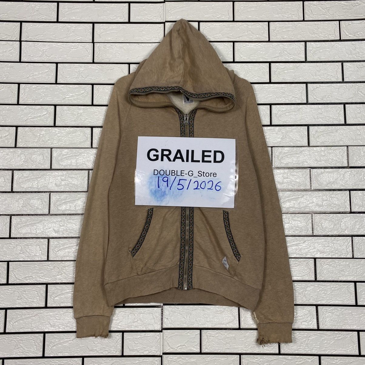 Hysteric Glamour 📌Vintage Zipper Sweater Go Slow Caravan Patchwork Size US M / EU 48-50 / 2 - 1 Thumbnail