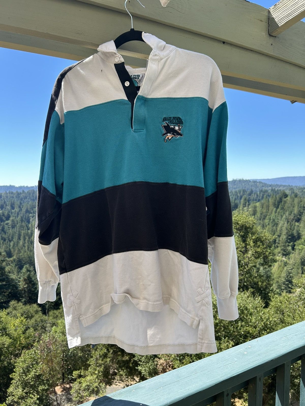 Vintage San Jose Sharks Shirt Size US L / EU 52-54 / 3 - 1 Thumbnail