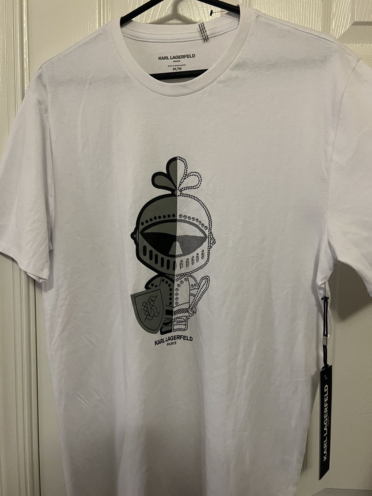 Karl Lagerfeld Karl Lagerfeld Paris White T-Shirt Size US M / EU 48-50 / 2 - 1 Thumbnail