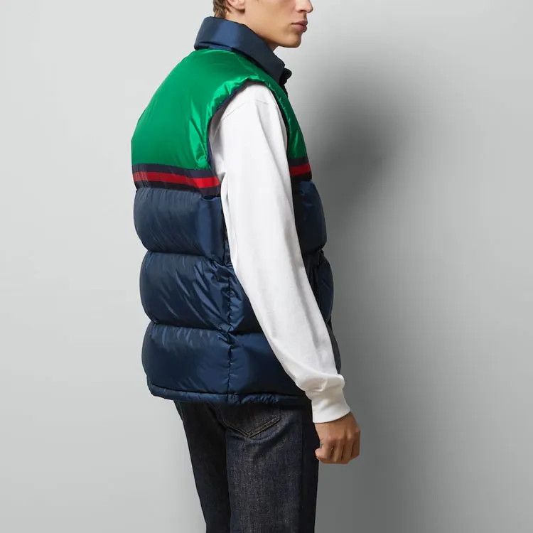Gucci o1s1wg110225 Nylon Satin Padded Vest in Multicolor Size US XL / EU 56 / 4 - 4 Thumbnail