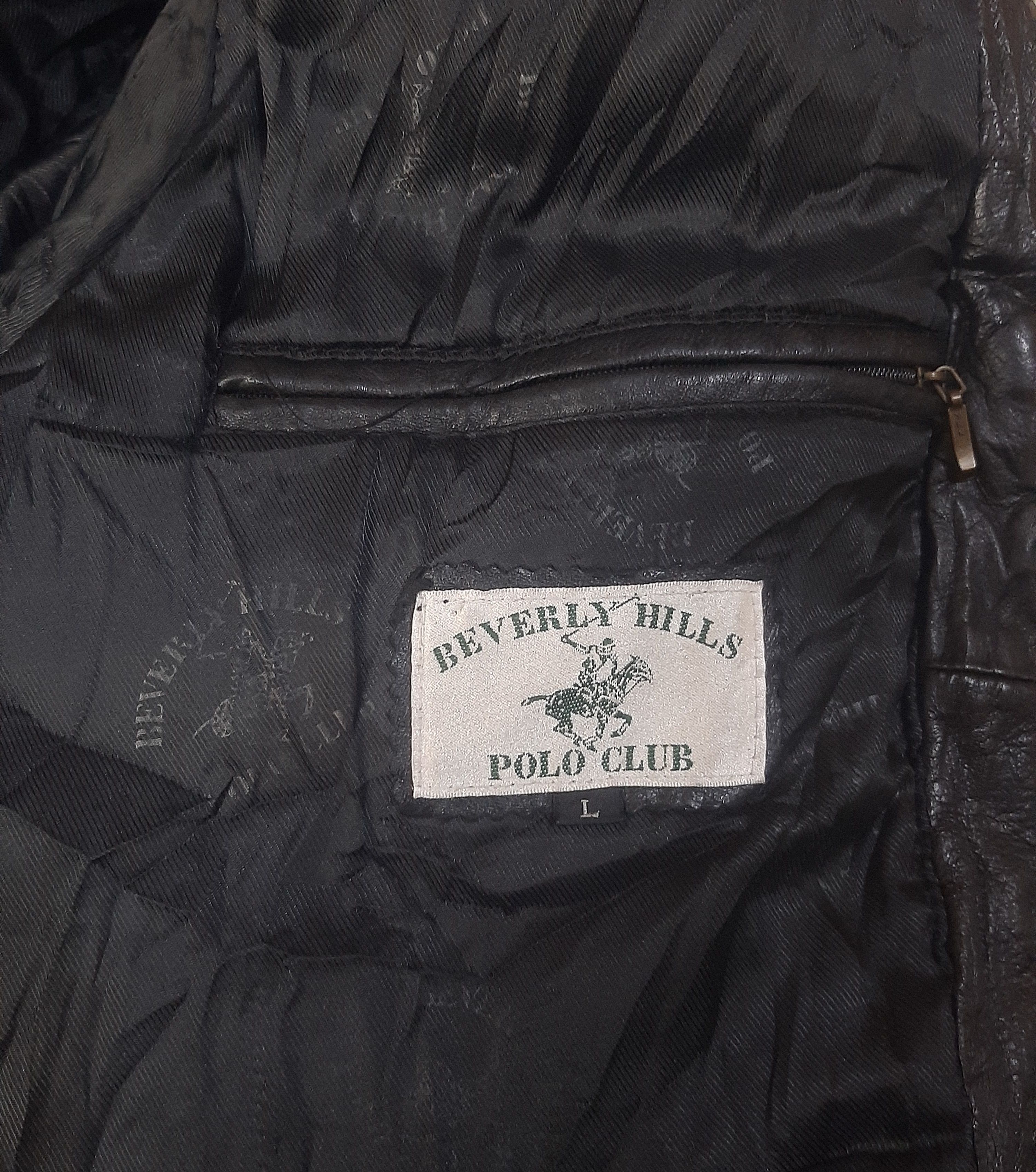 Beverly Hills Polo Club Vintage Polo Club Black Genuine Leather Jacket Size US L / EU 52-54 / 3 - 5 Thumbnail