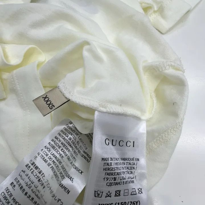 Gucci Gucci 1921 Logo Print Beige Short Sleeve T-Shirt-2507 Size XXS / US 00 / IT 34 - 3 Thumbnail