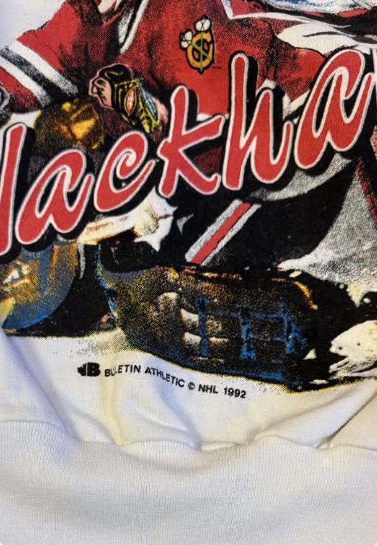 NHL Vintage Bulletin Athletic Chicago Blackhawks Size US L / EU 52-54 / 3 - 3 Thumbnail