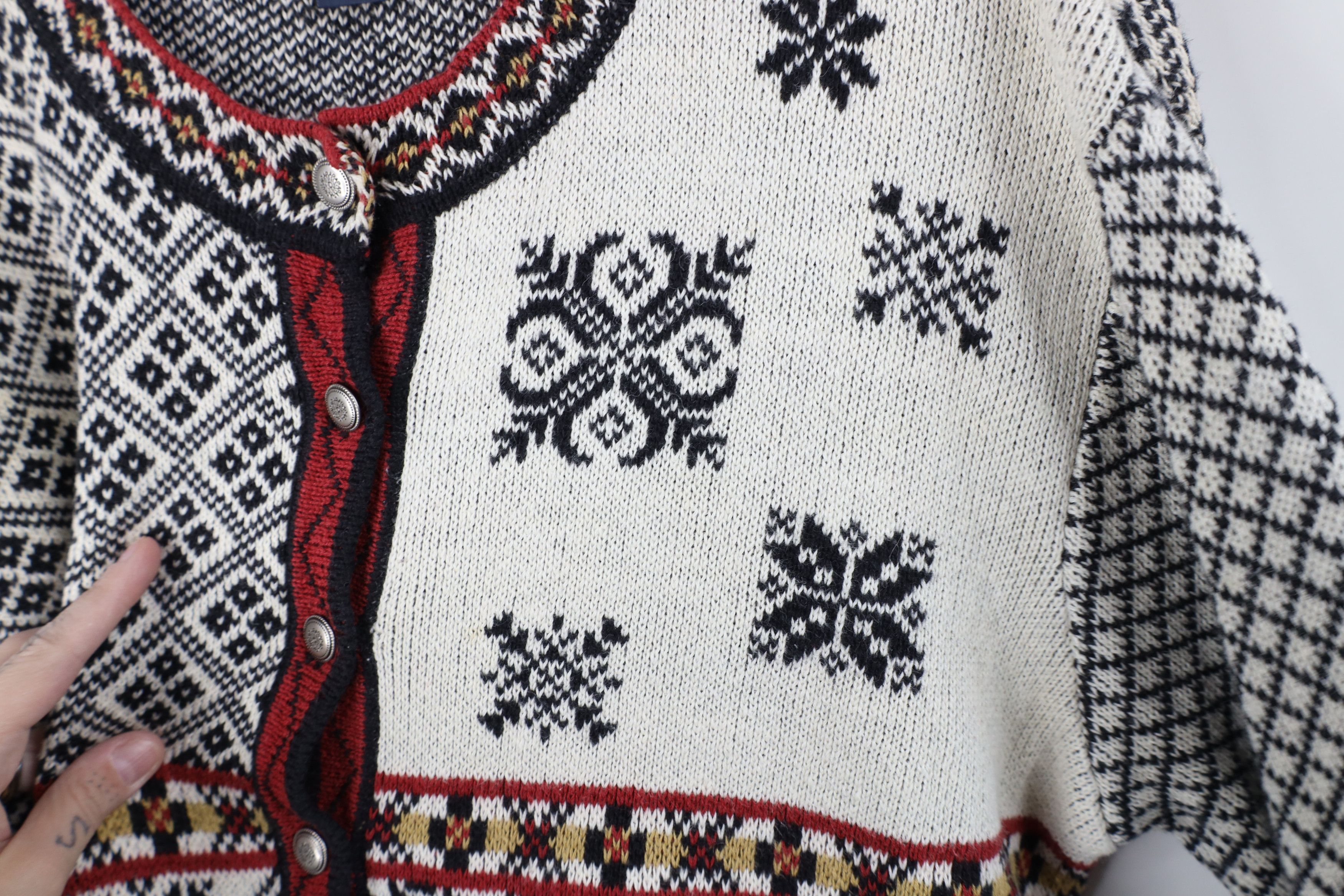 Woolrich Woolen Mills Vintage 90s Woolrich Fair Isle Knit Button Cardigan Sweater Size L / US 10 / IT 46 - 7 Thumbnail