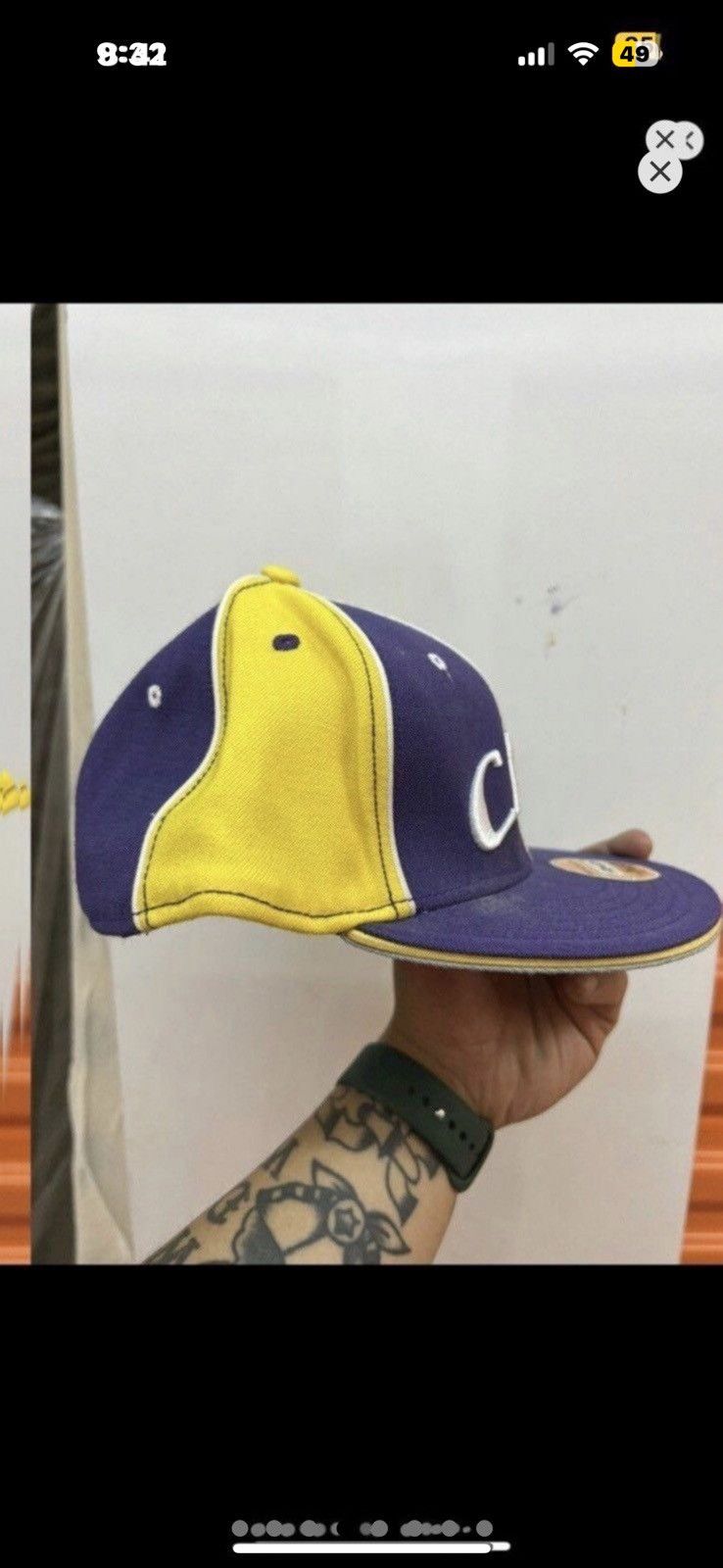 Vintage ***FINAL DROP***RARE 00s AND 1 CALI PINWHEEL FITTED CAP 73/8 Size ONE SIZE - 4 Thumbnail